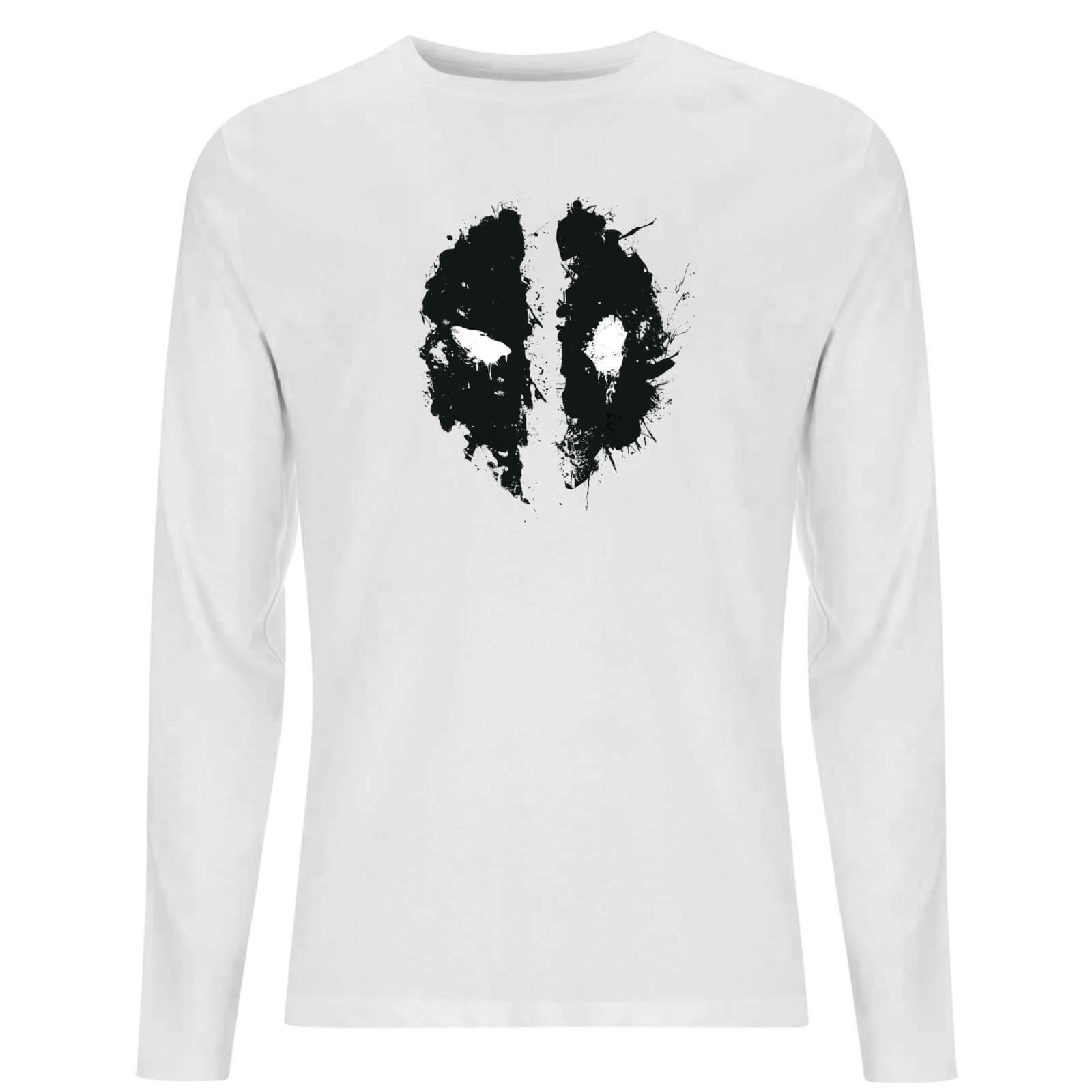 

Splat Face Unisex Long Sleeve T-Shirt - White - XXL - Blanc