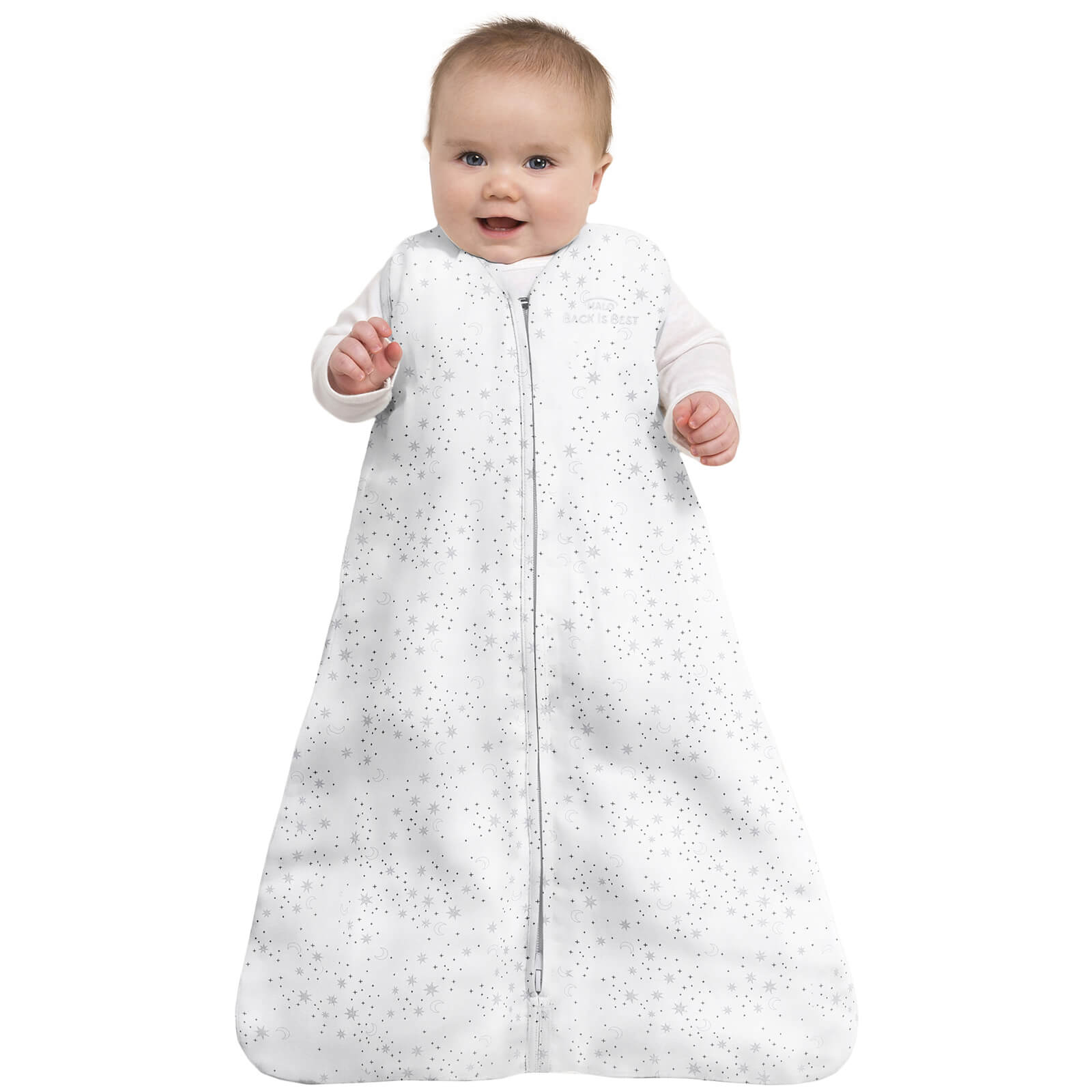 HALO SleepSack Sleeping Bag 0.5 TOG 100% Cotton - Midnight Moons - 6-18months