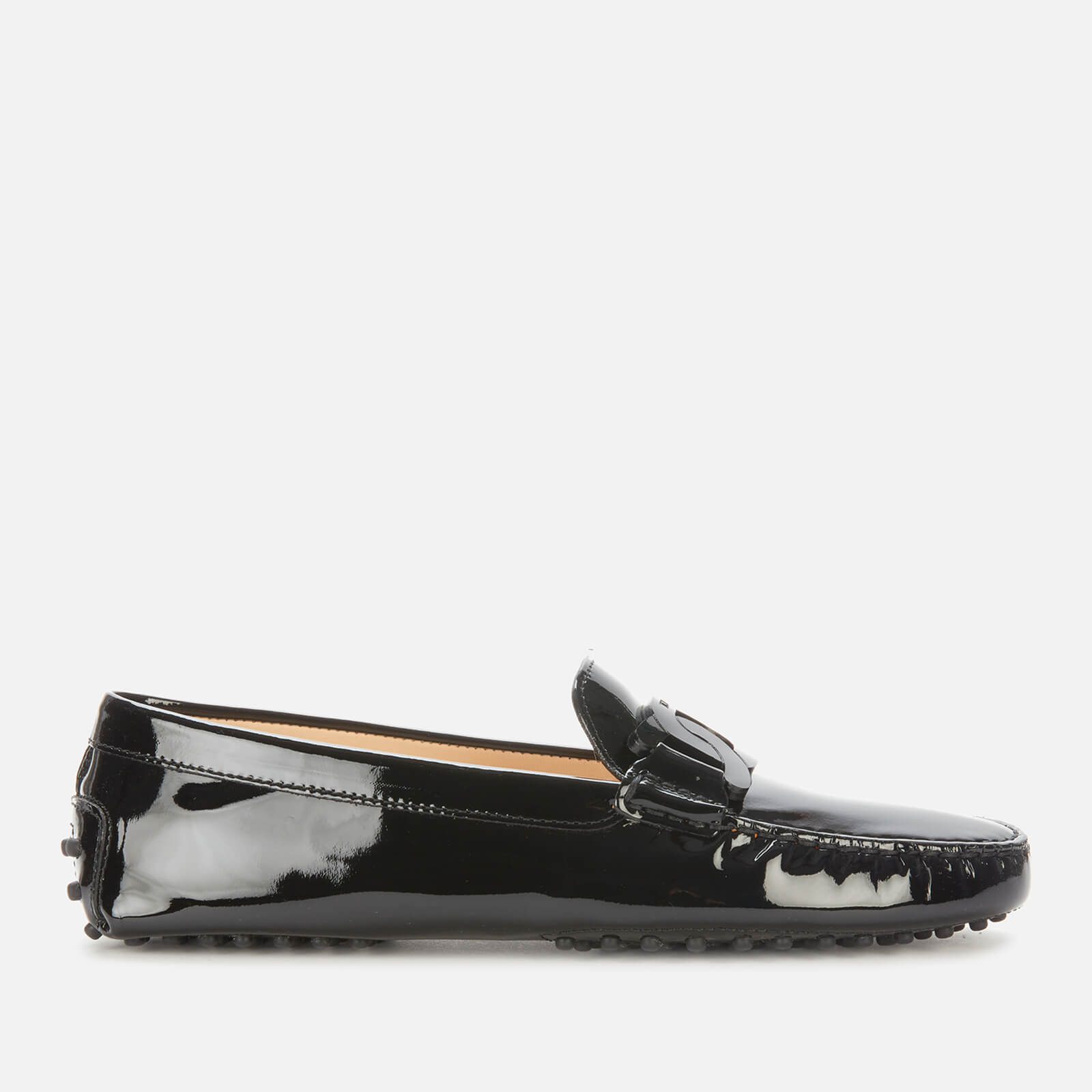 Tod's Women's Gommino Patent Leather Driving Shoes - Black - UK 4