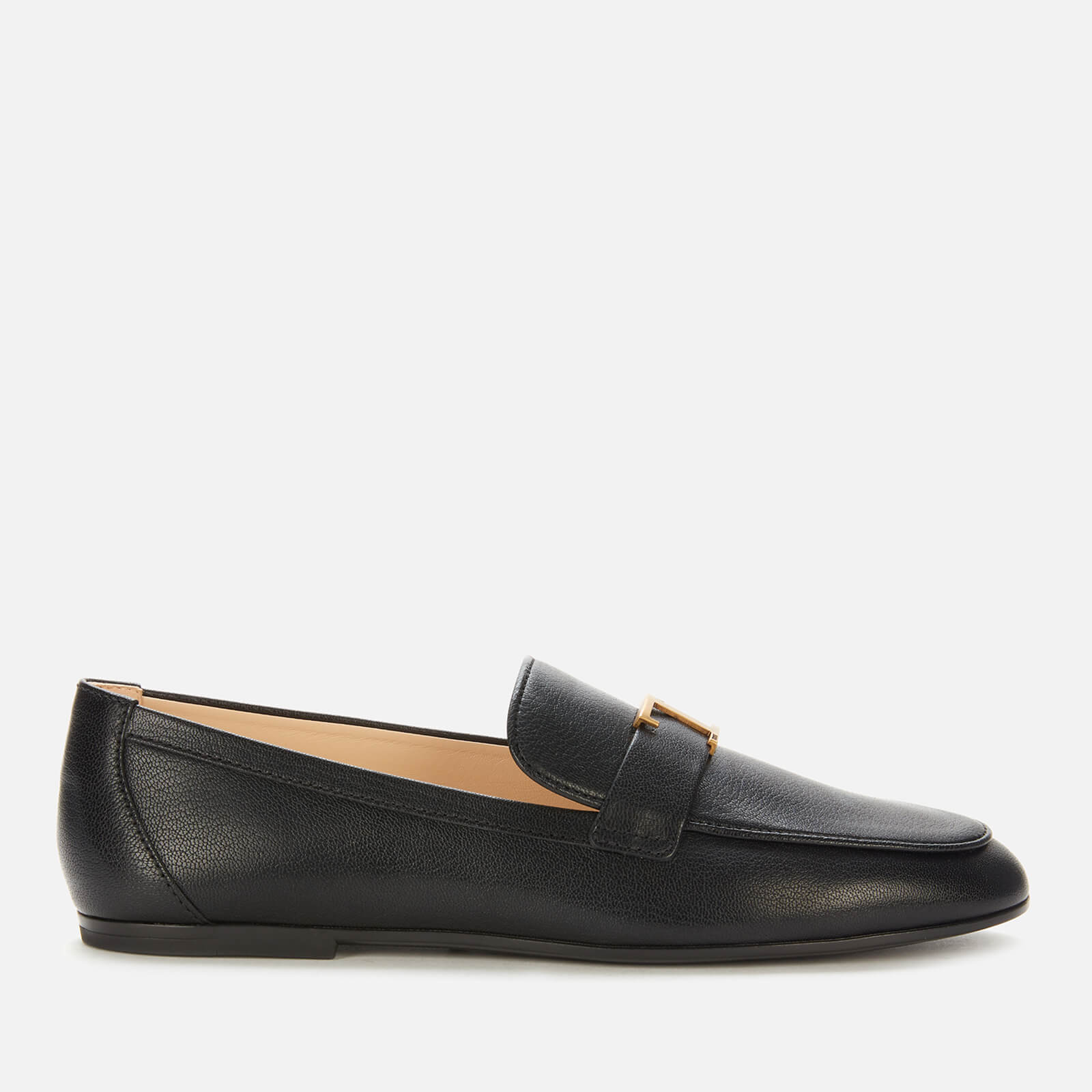 Tod's Women's Gomma Leather Loafers - Black - UK 6