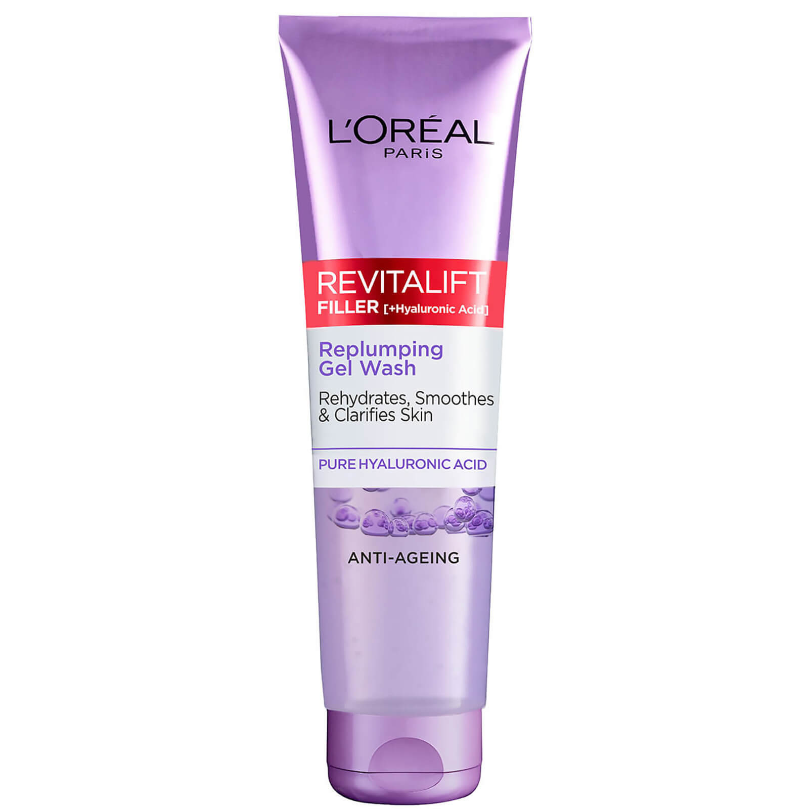 Photos - Facial / Body Cleansing Product LOreal L'Oréal Paris Revitalift Filler  Gel Face Wash Cleanser [+ Hyaluronic Acid]