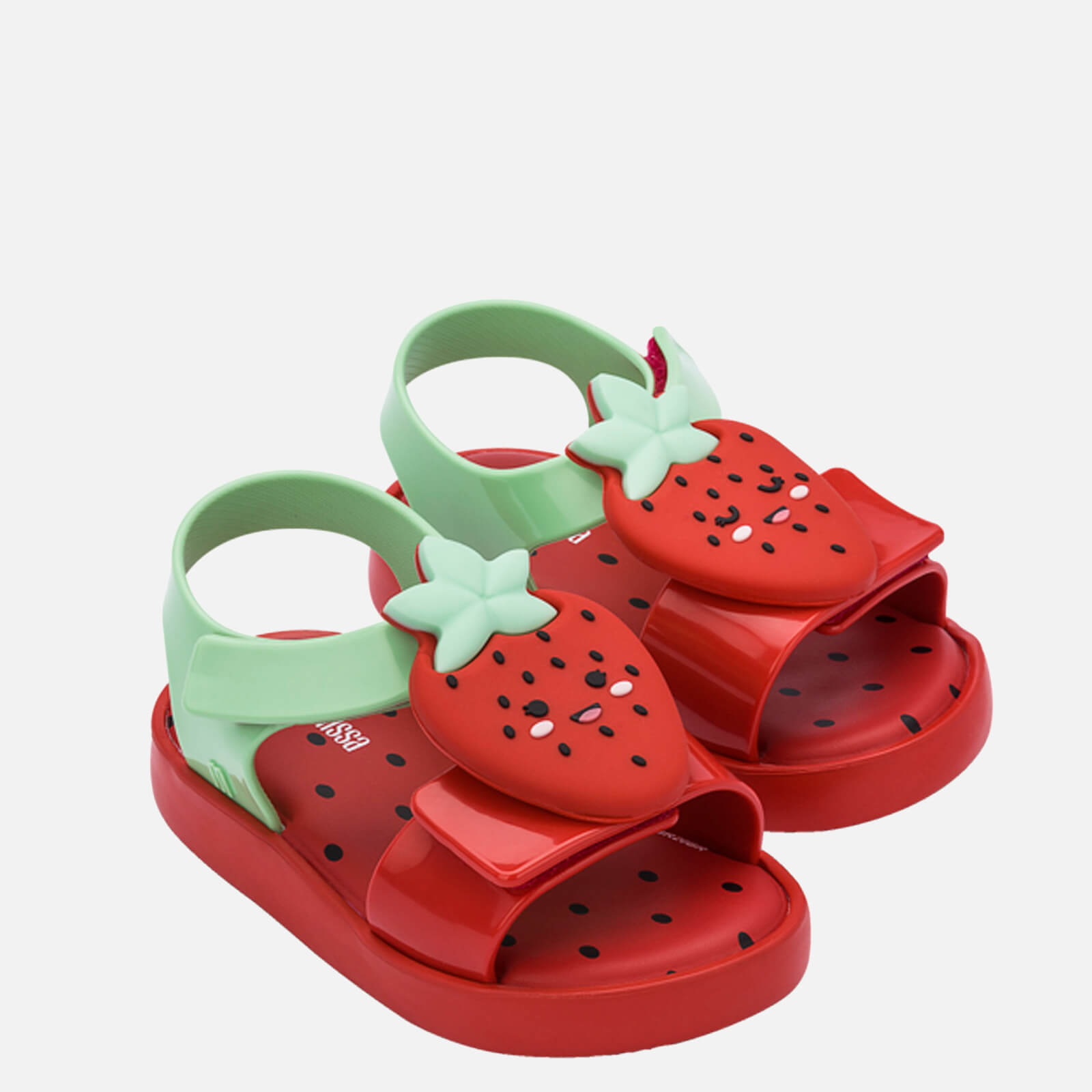Mini Melissa Toddlers' Mini Jump Fruitland Sandals - Strawberry - UK 4 Toddler