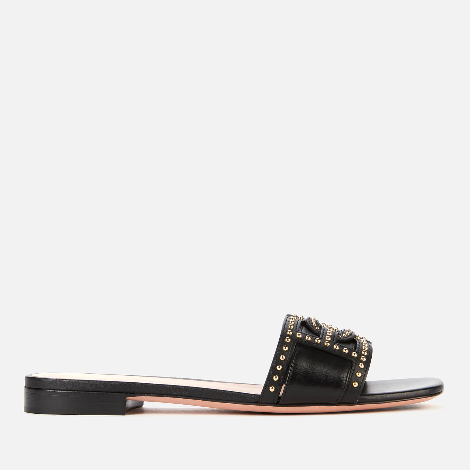 Bally Women's Peoni Leather Flat Sandals - Black - UK 3
