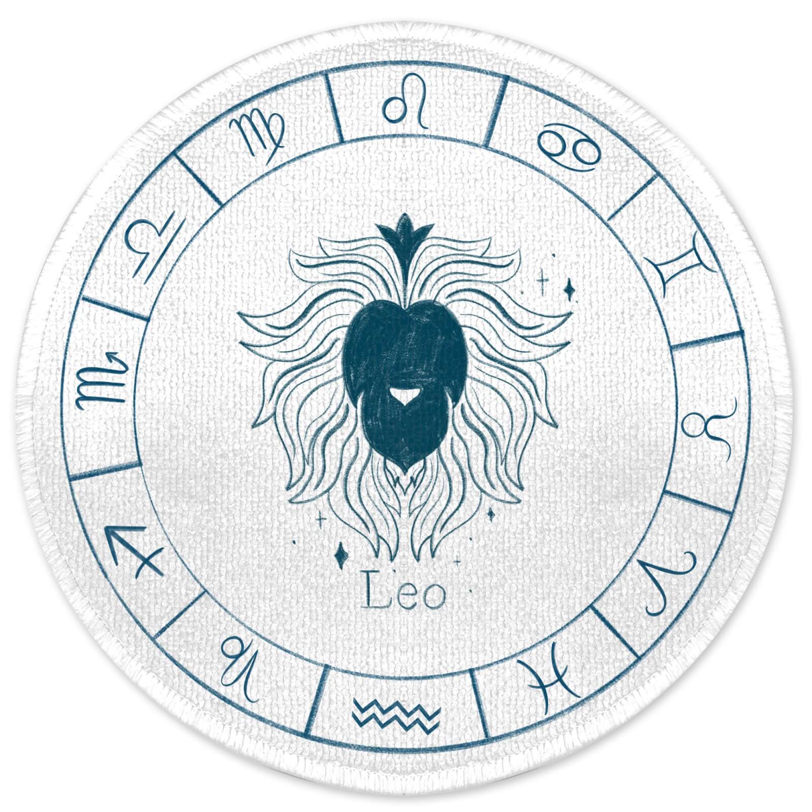 Leo Circle Round Bath Mat