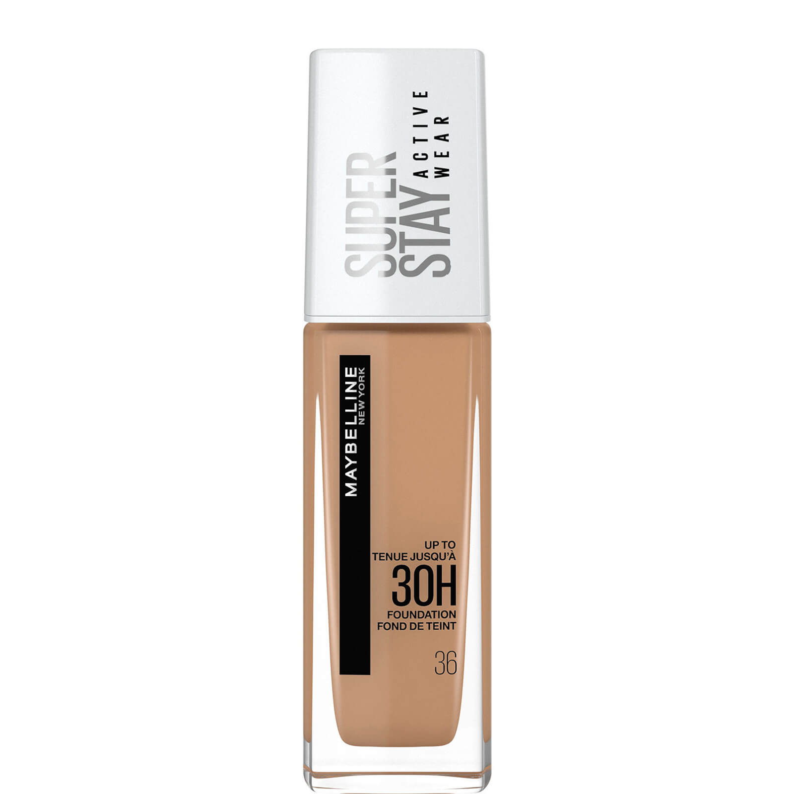 Maybelline Superstay Active Wear Full Coverage 30H Liquid Foundation with Hyaluronic Acid 30ml - 36 Warm Sun