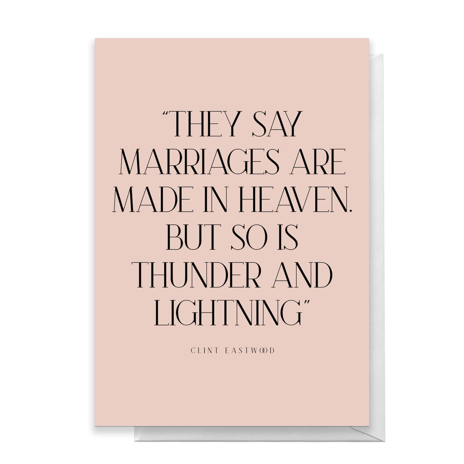 They Say Marriages Are Made In Heaven Greetings Card - Standard Card