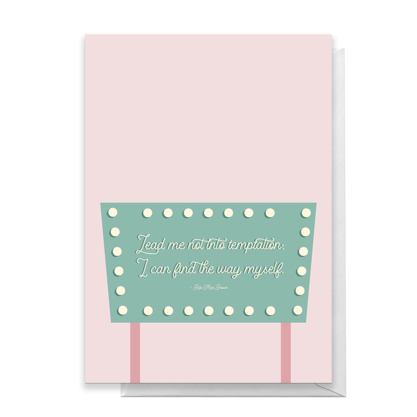 Lead Me Not To Temptation Greetings Card - Standard Card