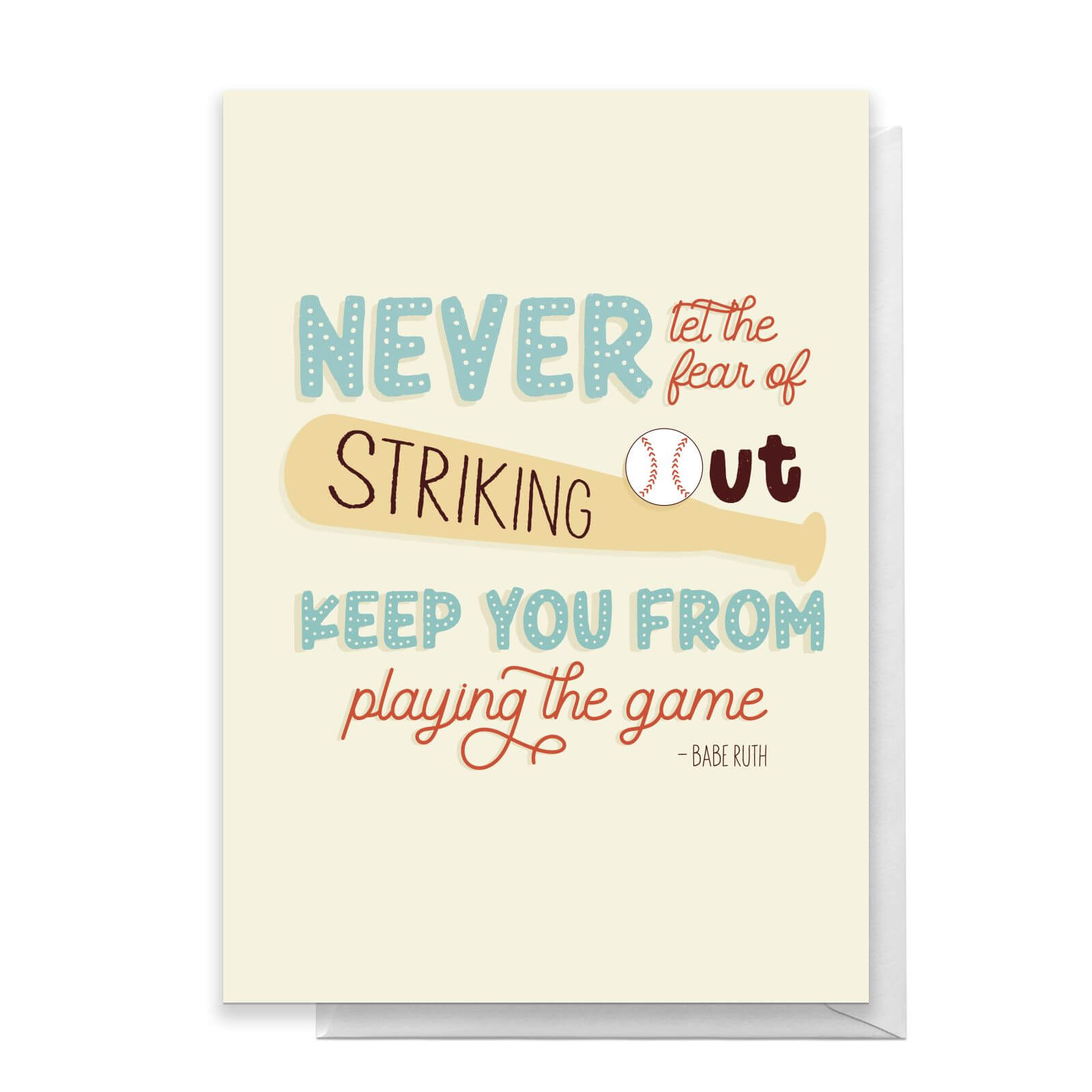 Never Let Greetings Card - Standard Card