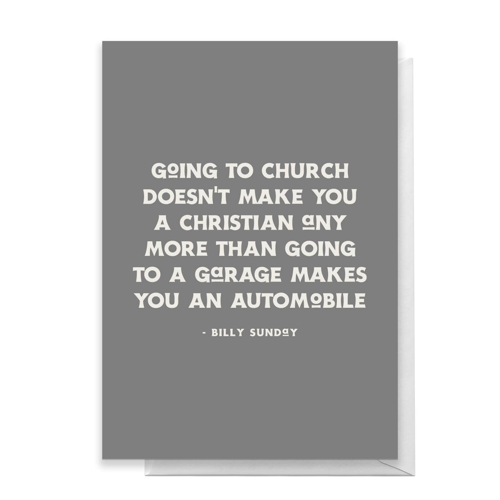 Going To Church Greetings Card - Standard Card