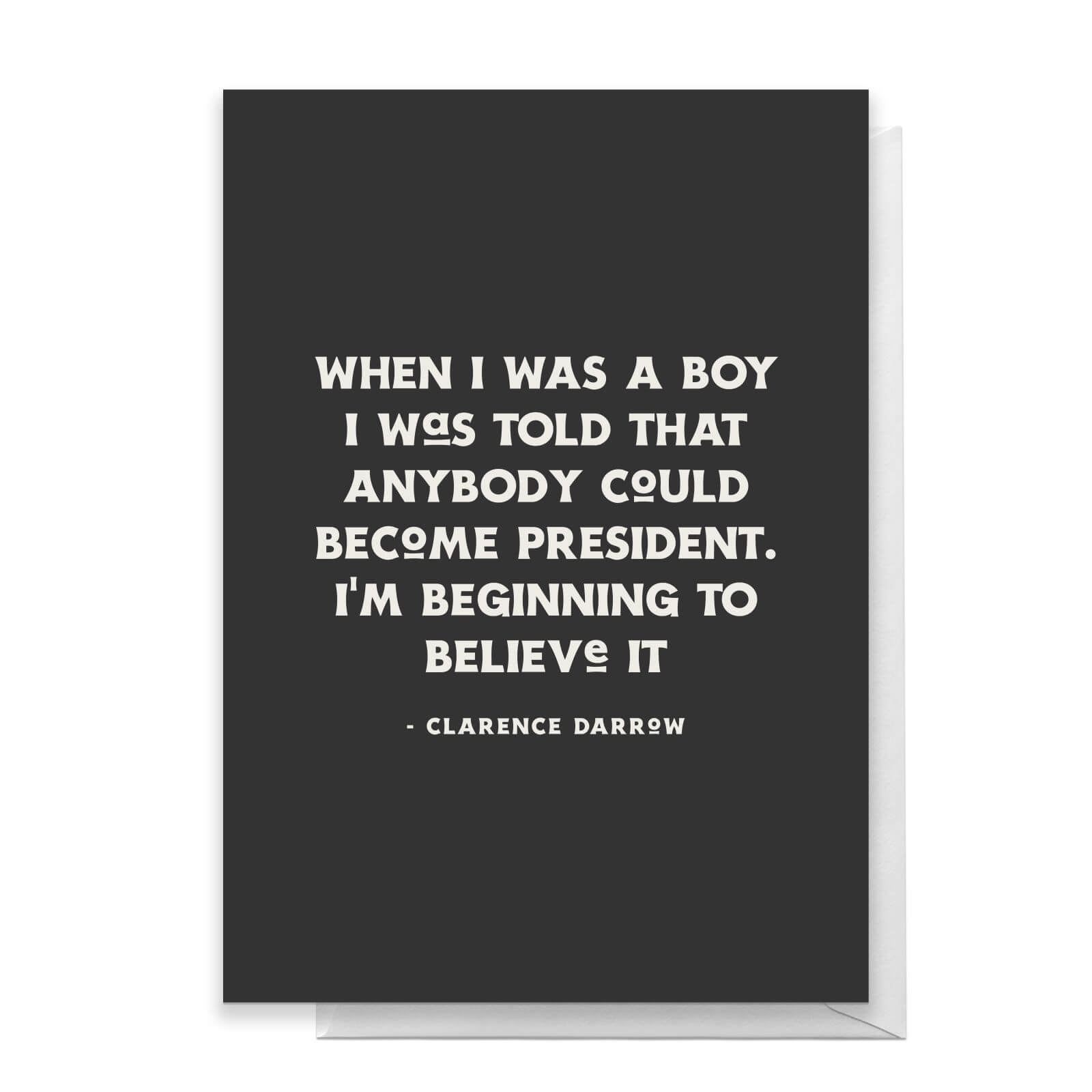When I Was A Boy Greetings Card - Standard Card
