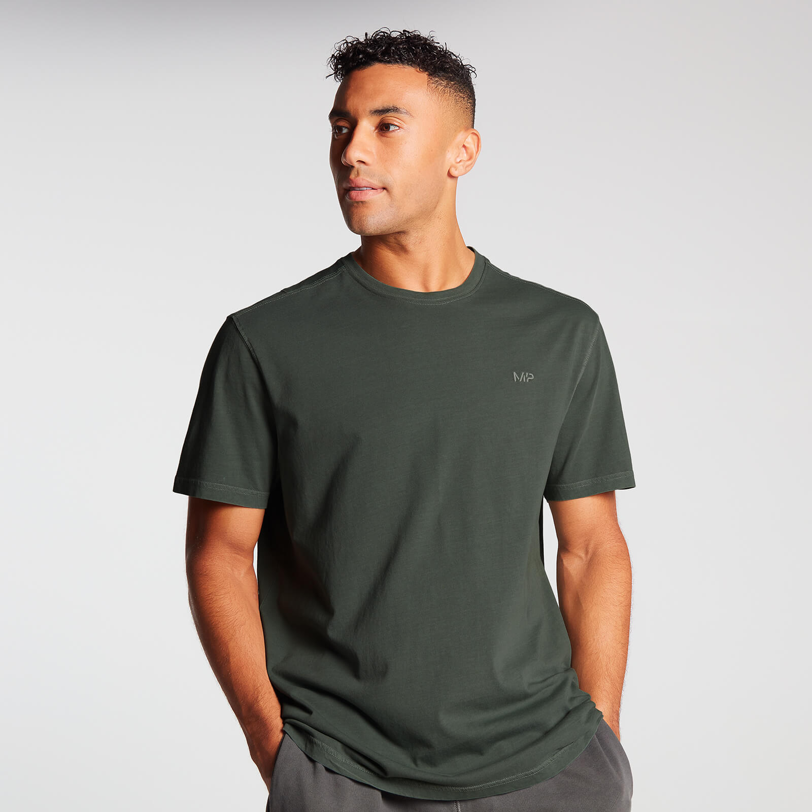 MP Men's Raw Training Short Sleeve Oversized T-Shirt - Vine Leaf - XXL