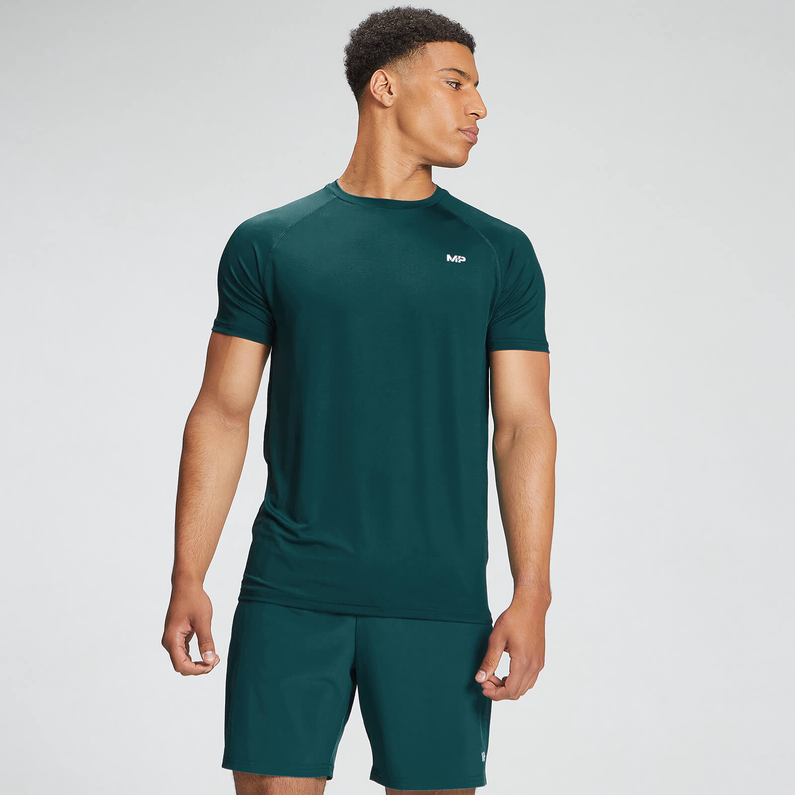 Camiseta de entrenamiento Essentials para hombre de MP - Verde azulado intenso - XXS