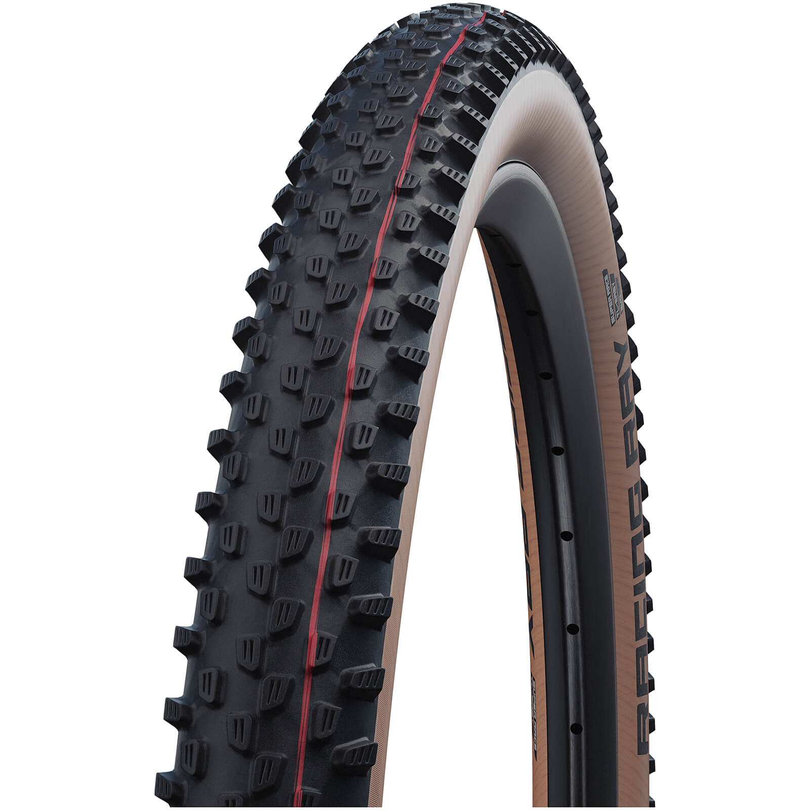 Schwalbe Racing Ray Evo Super Race Tubeless MTB Tyre - Transparent Skin - 29in x 2.35in