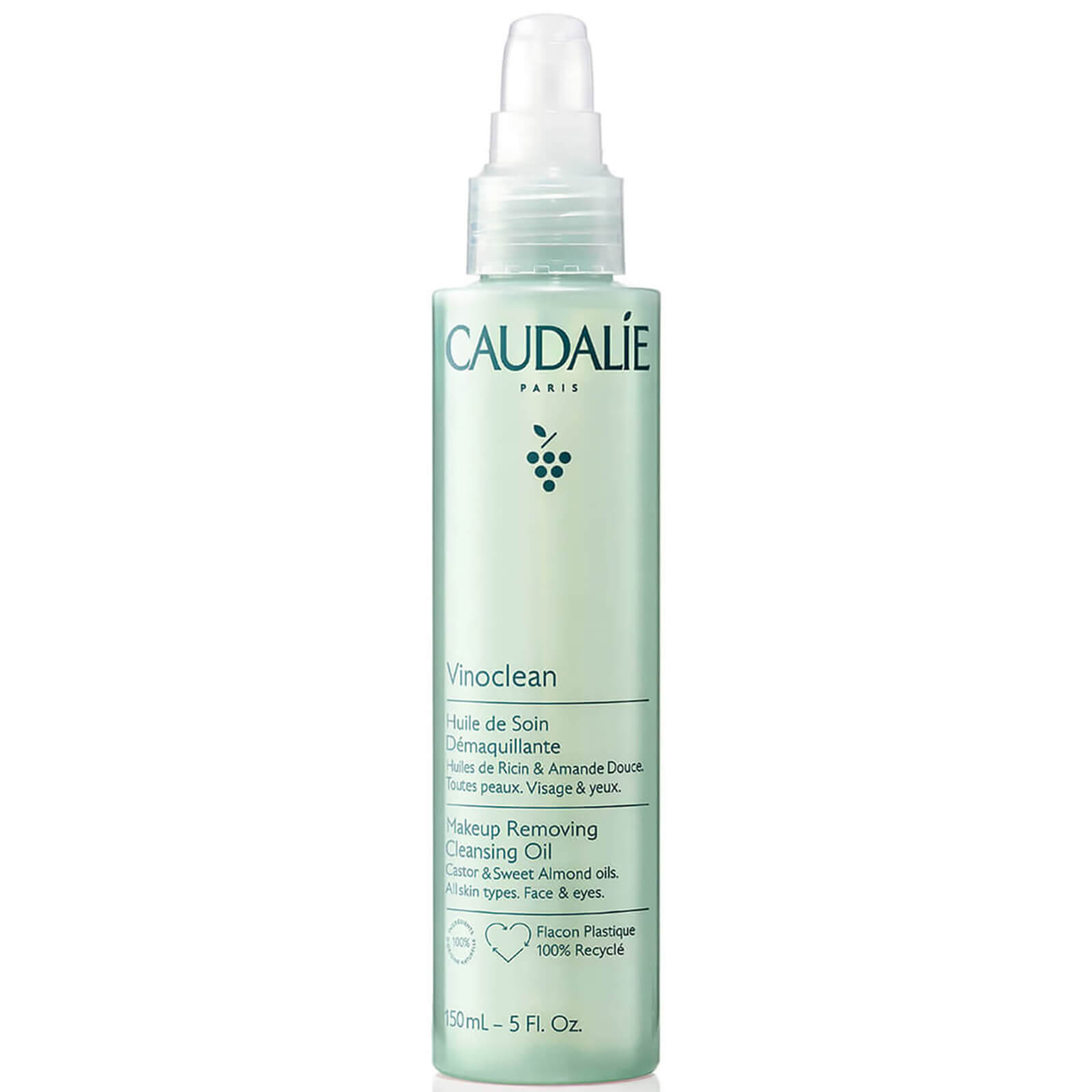 Caudalíe Vinoclean Makeup Removing Cleansing Oil 150ml In Blue