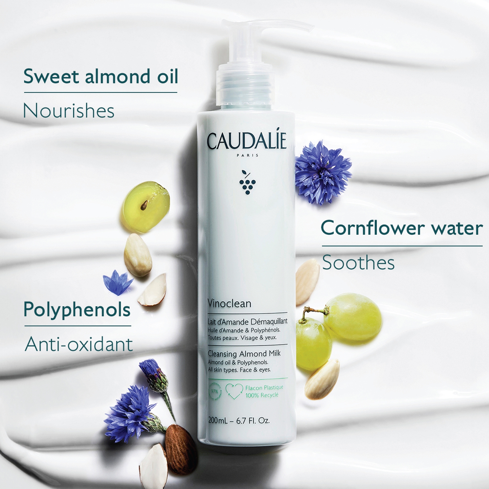 Thumbnail - Caudalie Vinoclean Cleansing Almond Milk 200ml
