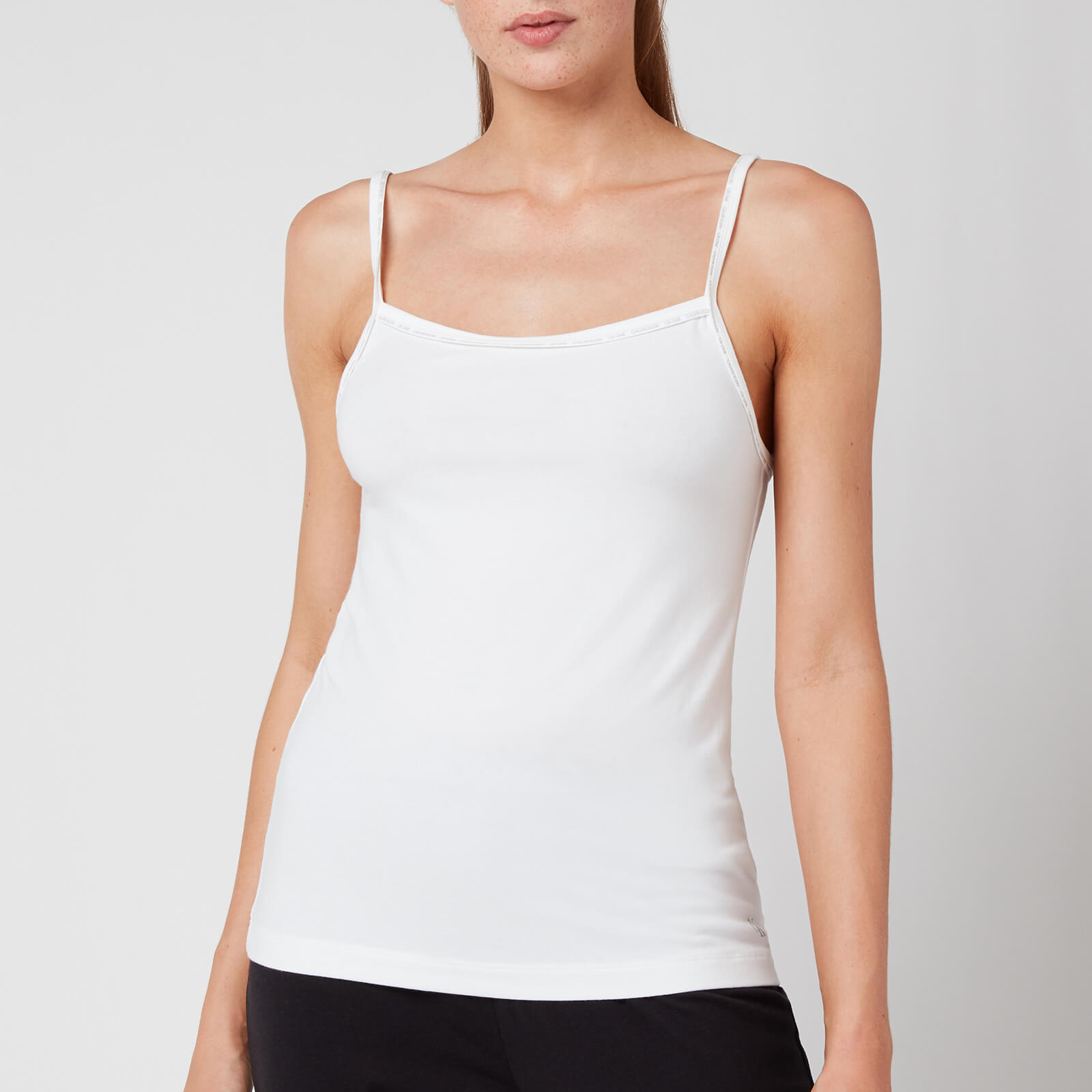 Calvin Klein Women's 2 Pack Camisole Tops - White - XS