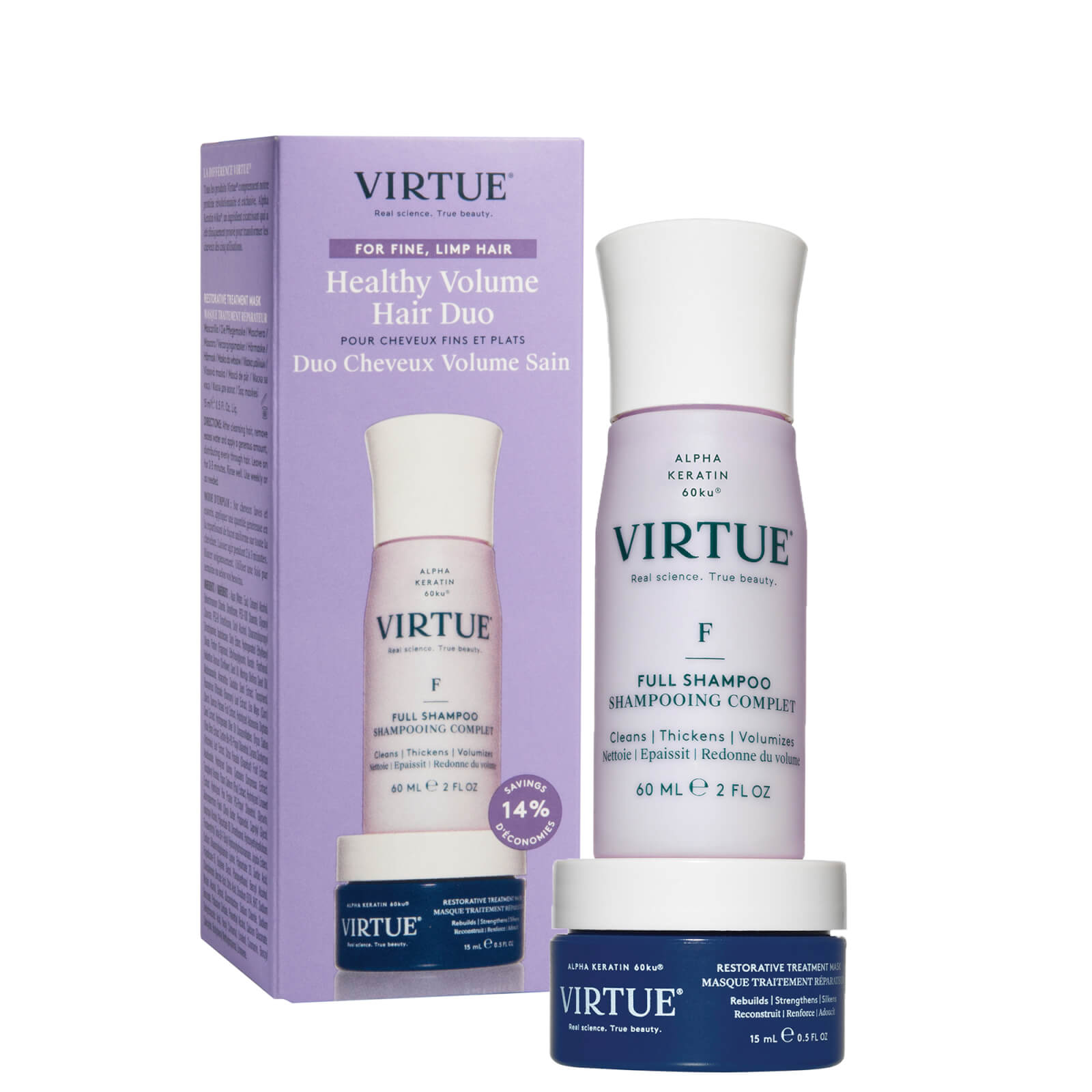 

VIRTUE Healthy Hair 2 Go Full Set