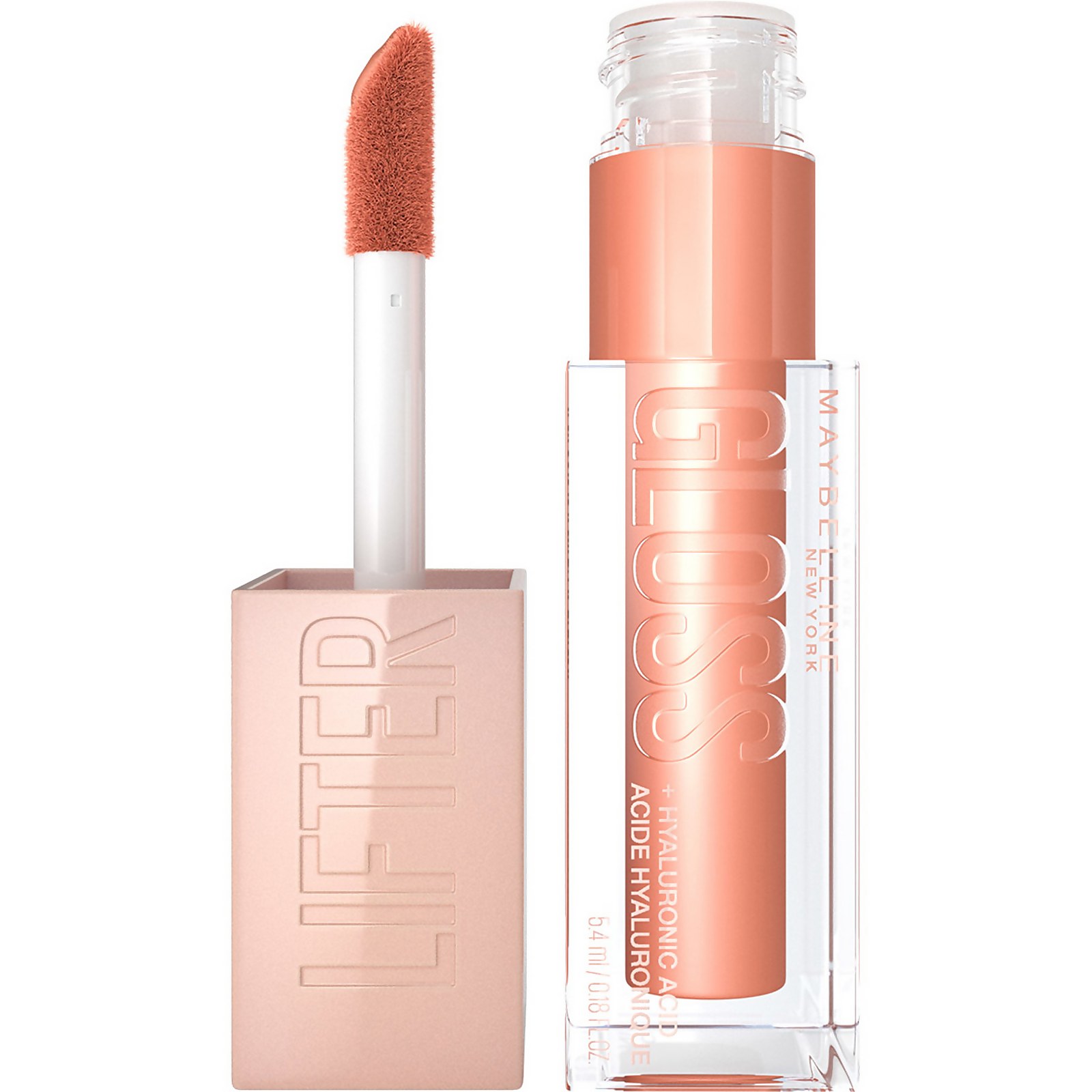 Image of Maybelline Lifter Gloss Hydrating Lip Gloss with Hyaluronic Acid 5g (Various Shades) - 007 Amber