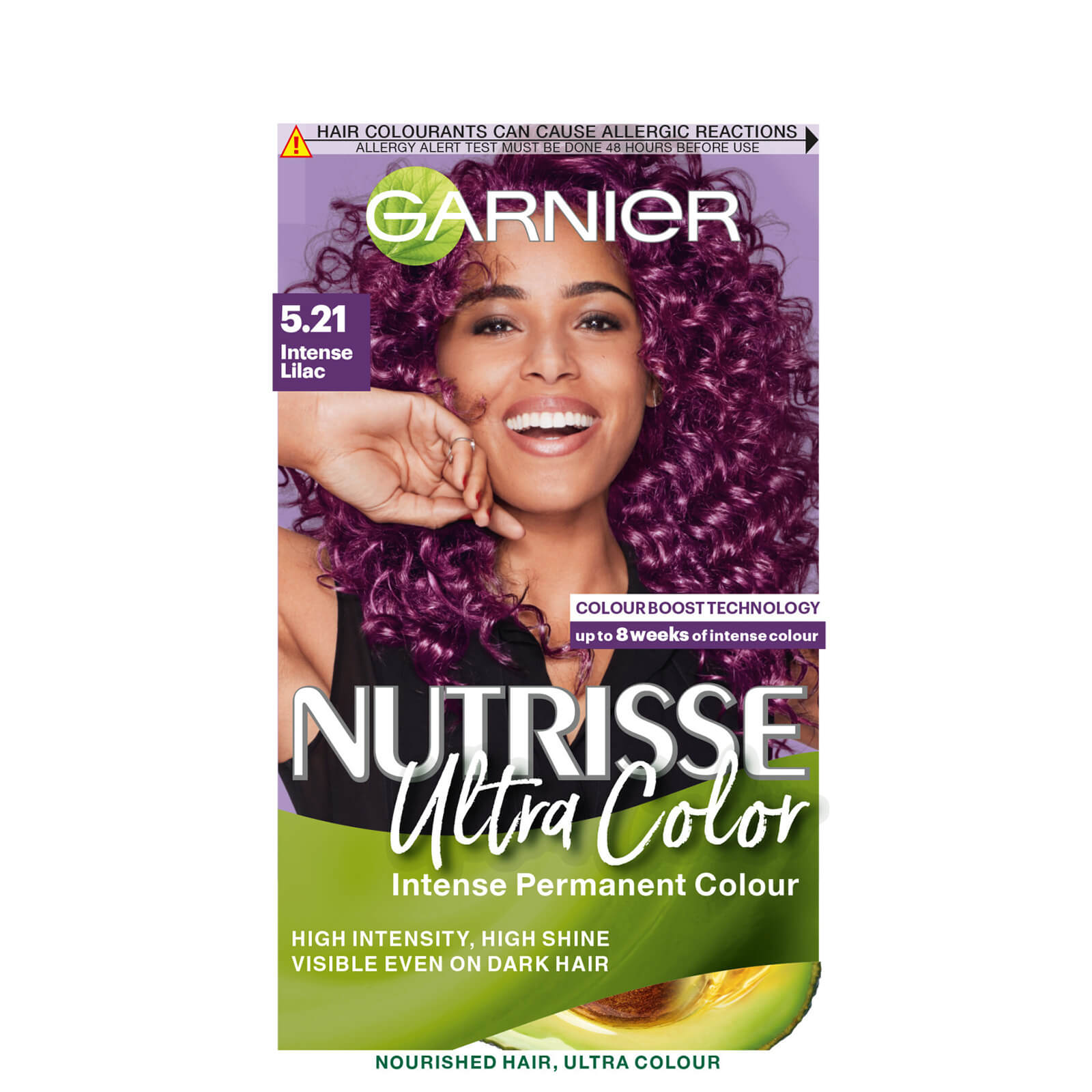 Garnier Nutrisse Ultra Colour Permanent Hair Dye 160ml (Various Shades) - Intense Lilac - Image 1