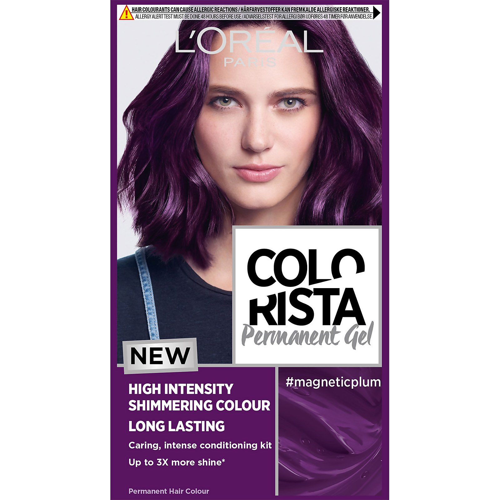L'oréal Paris Colorista Magnetic Long-lasting Permanent Hair Dye Gel 1ml (various Shades) In Magnetic Plum
