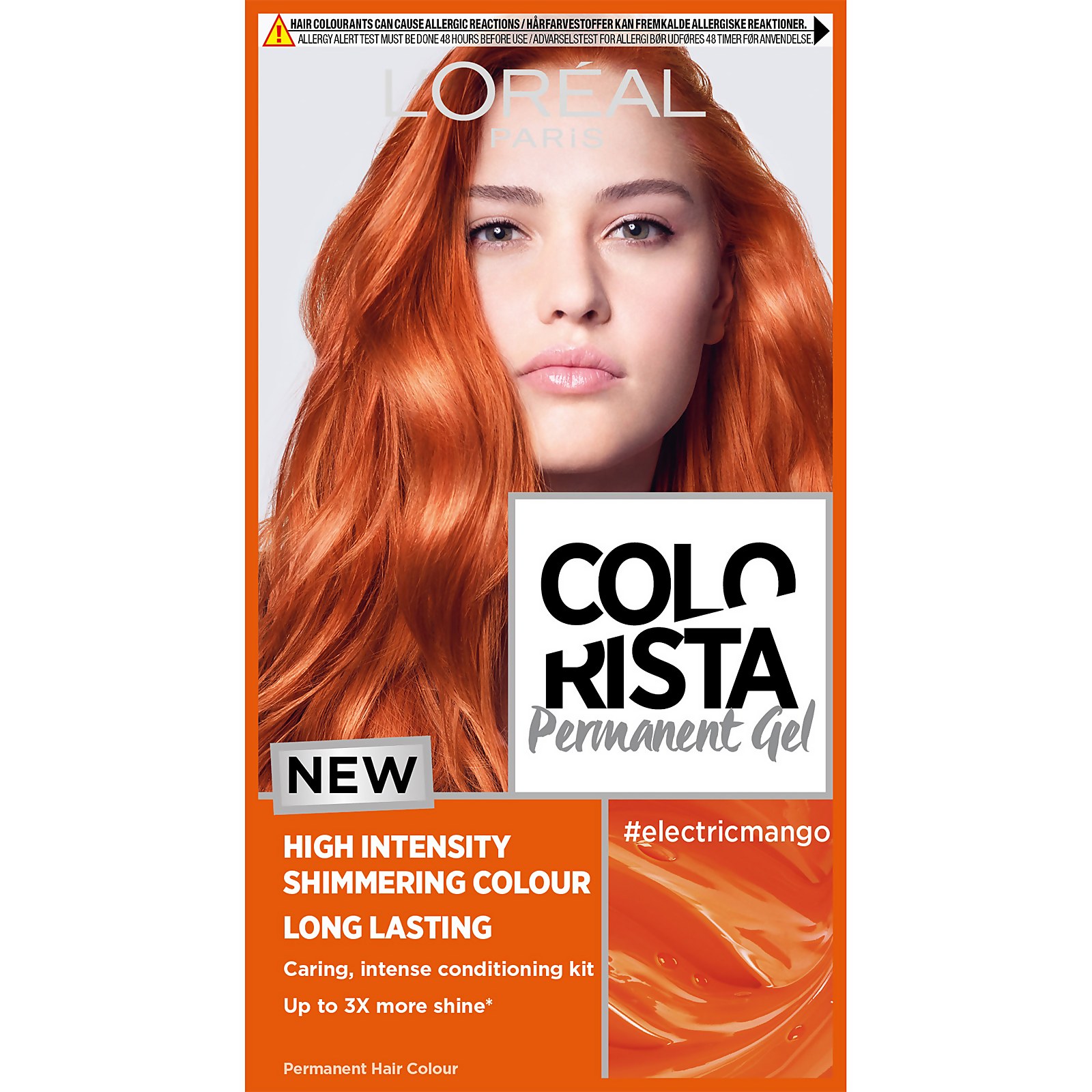 L'Oréal Paris Colorista Magnetic Long-Lasting Permanent Hair Dye Gel 1ml (Various Shades) - Electric Mango