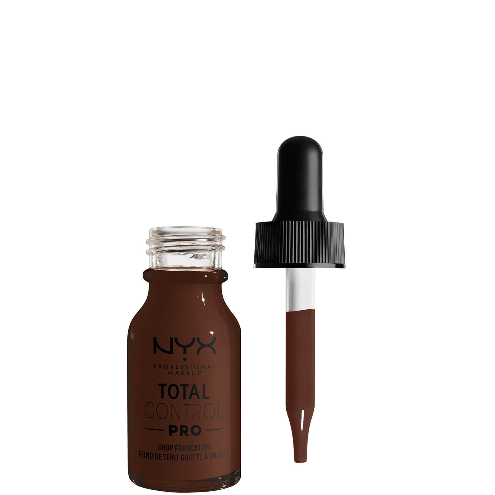 

NYX Professional Makeup Total Control Pro Drop Controllable Coverage Foundation 13ml (Various Shades) - Deep Ebony