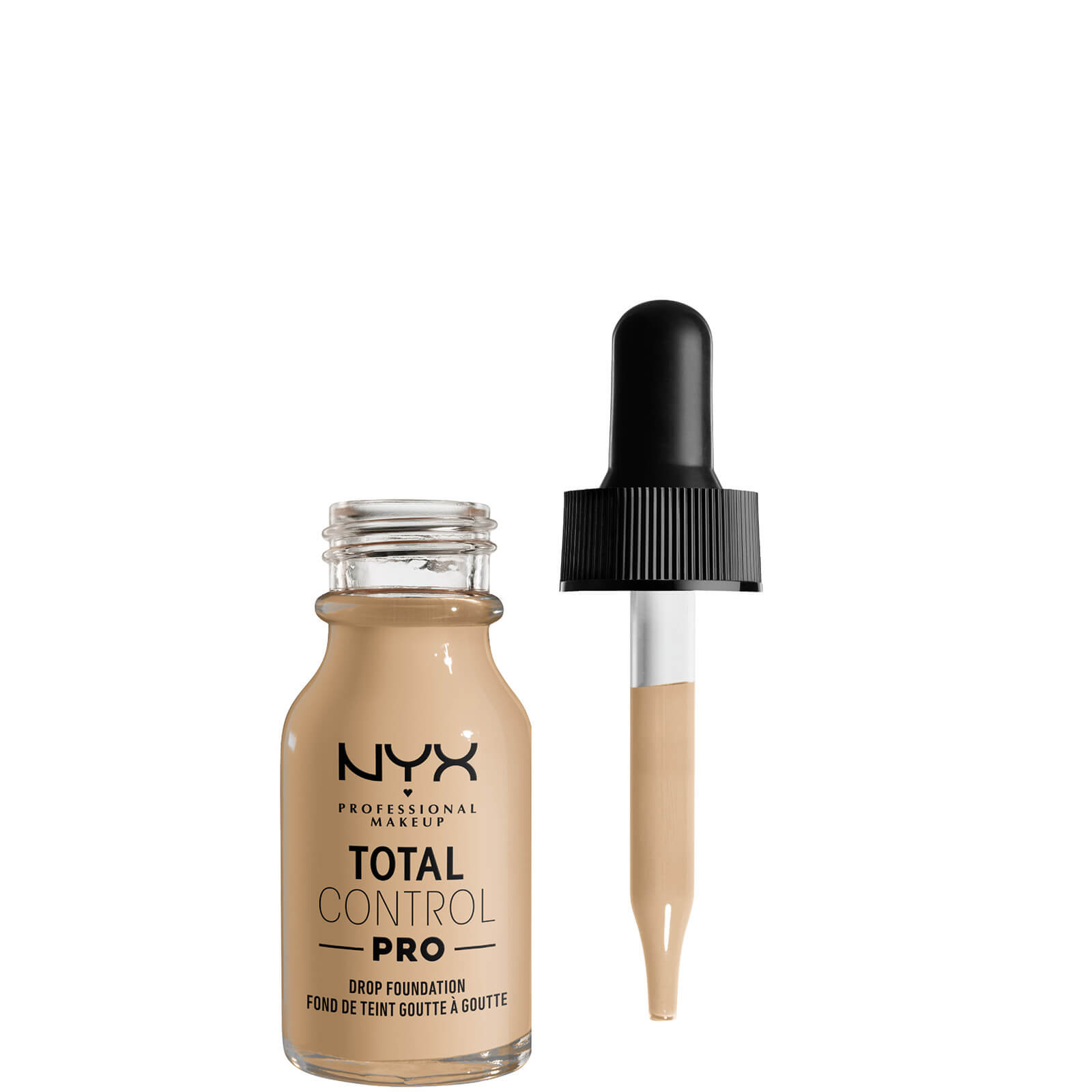 NYX Professional Makeup Total Control Pro Drop Controllable Coverage Foundation 13ml (Various Shades) - Nude