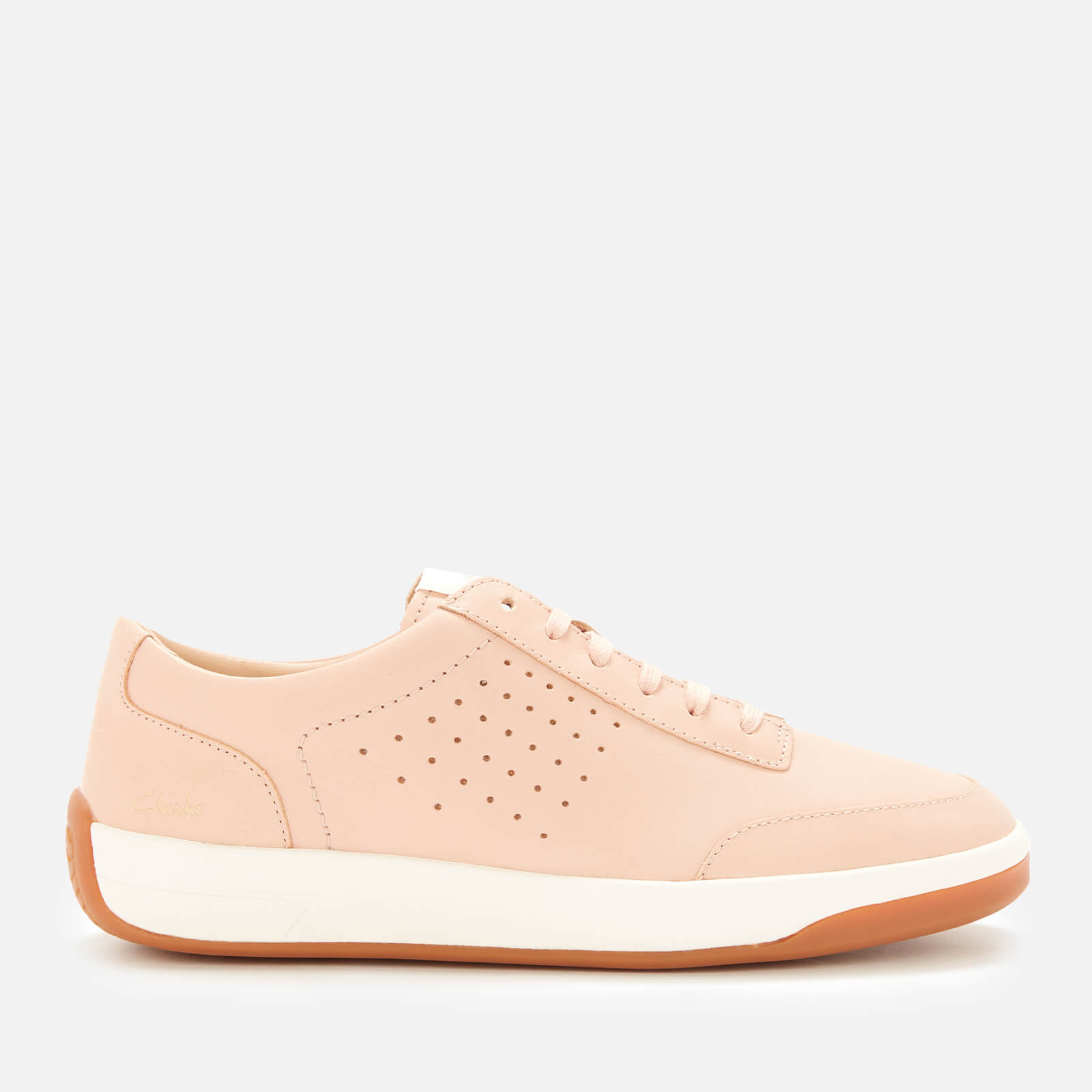 Clarks Women's Hero Air Lace Low Top Trainers - Light Pink - UK 3