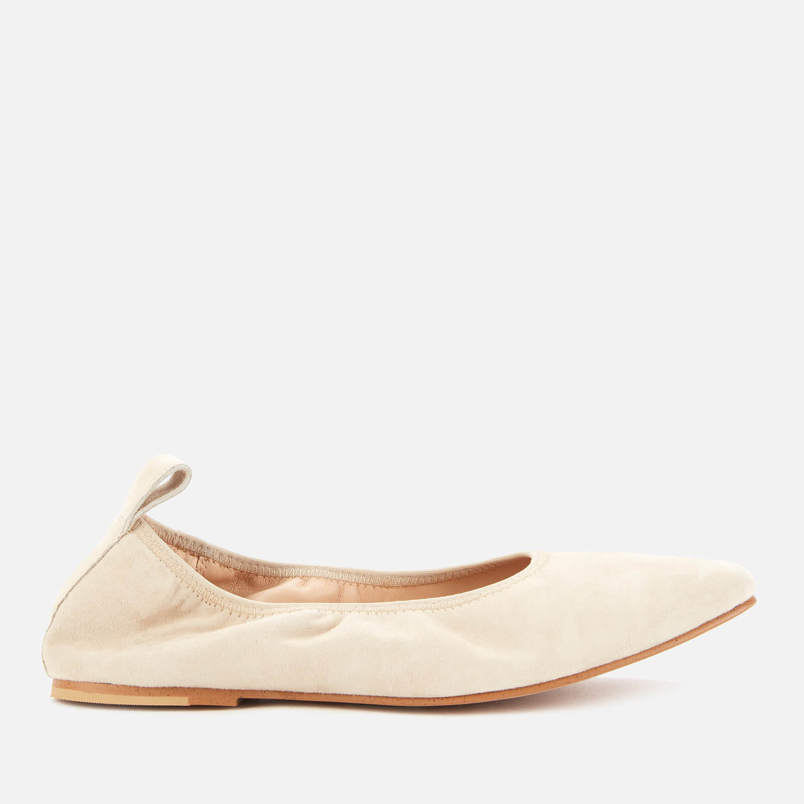 Clarks Women's Pure Leather Ballet Flats - Taupe - UK 3