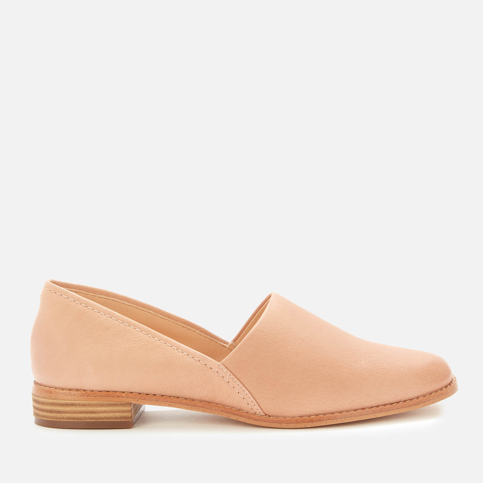 Clarks Women's Pure Easy Leather Flats - Light Pink - UK 3