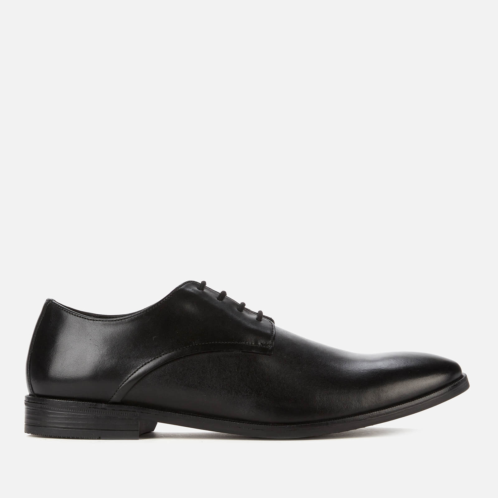 Clarks Men's Stanford Walk Leather Derby Shoes - Black - UK 7