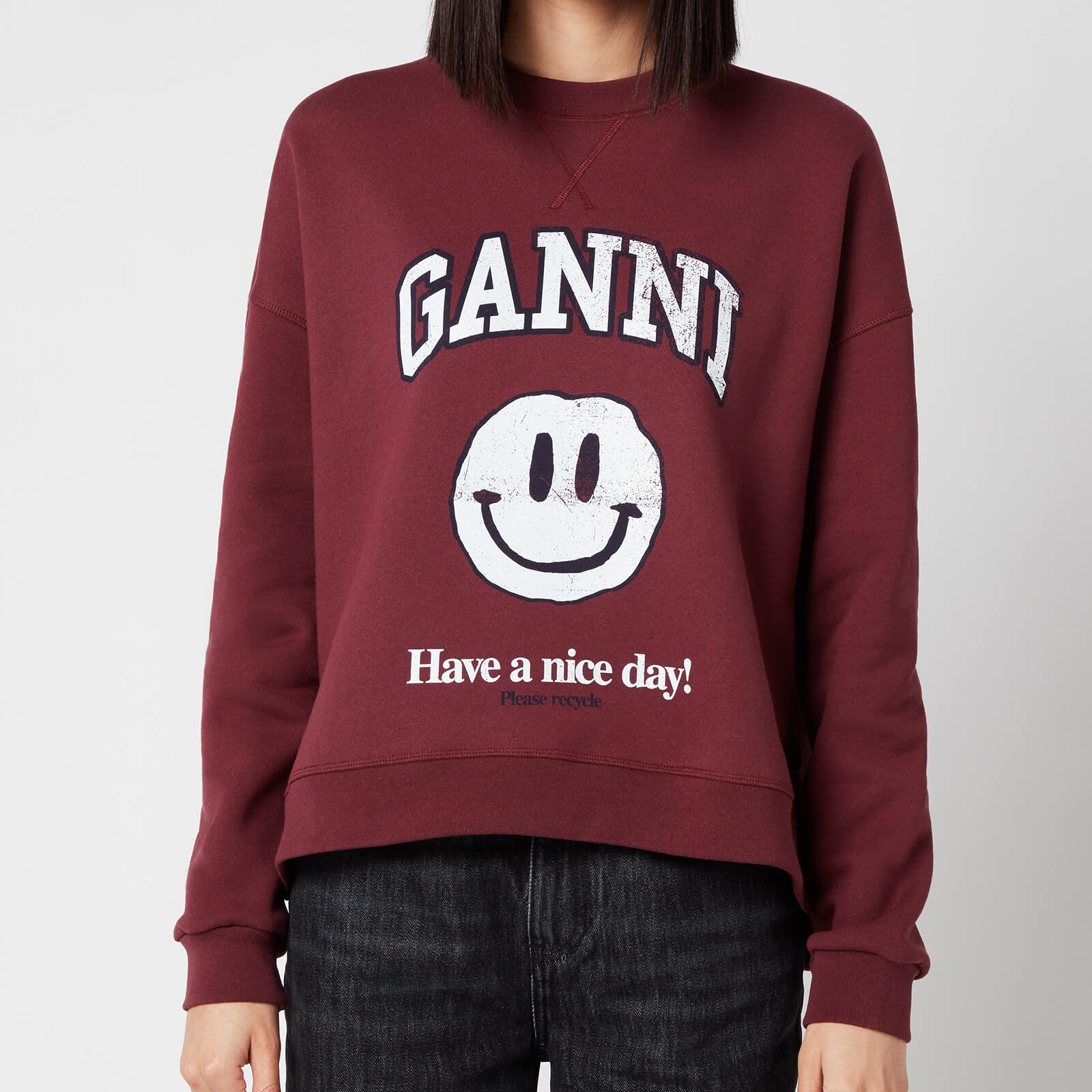 Ganni Women's Isoli Sweatshirt - Port Royale - L/XL