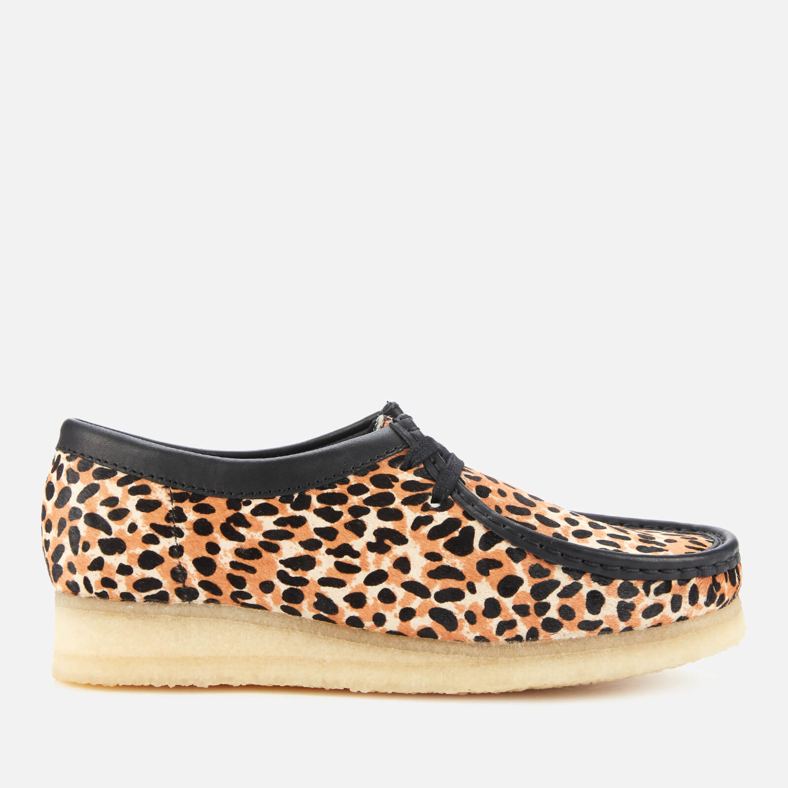 Clarks Original Women's Wallabee Suede Shoes - Leopard - UK 3