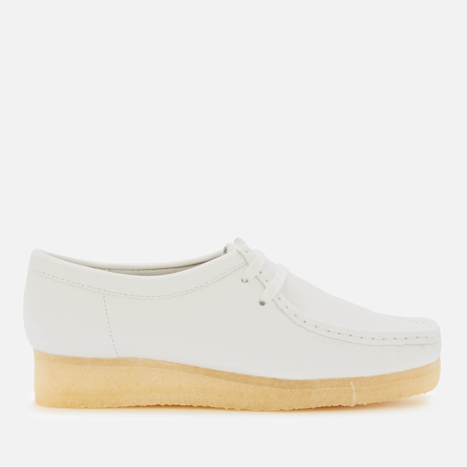 Clarks Original Women's Wallabee Leather Shoes - White - UK 8