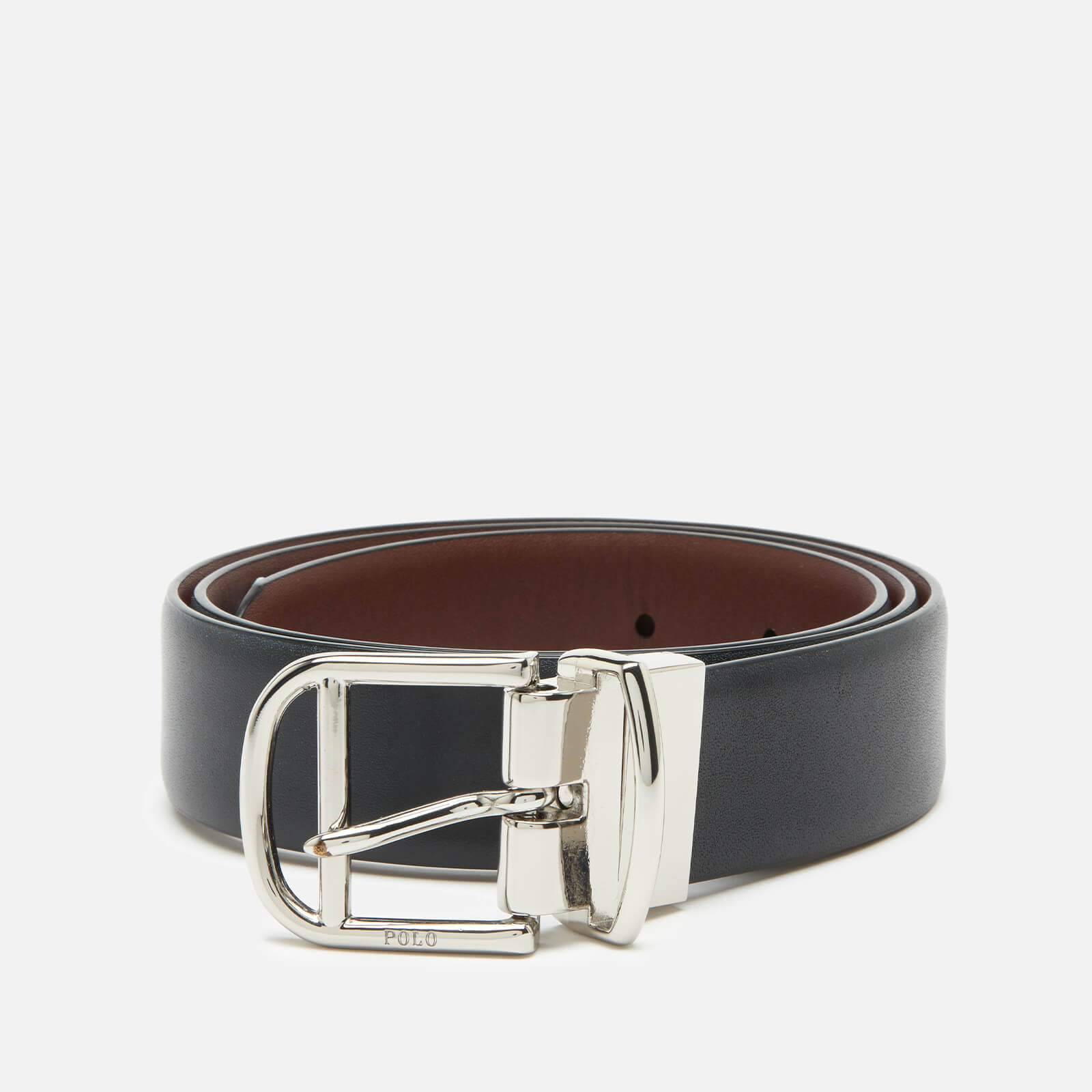 Polo Ralph Lauren Men's Smooth Leather Reversible Belt - Black/Saddle - M/W34
