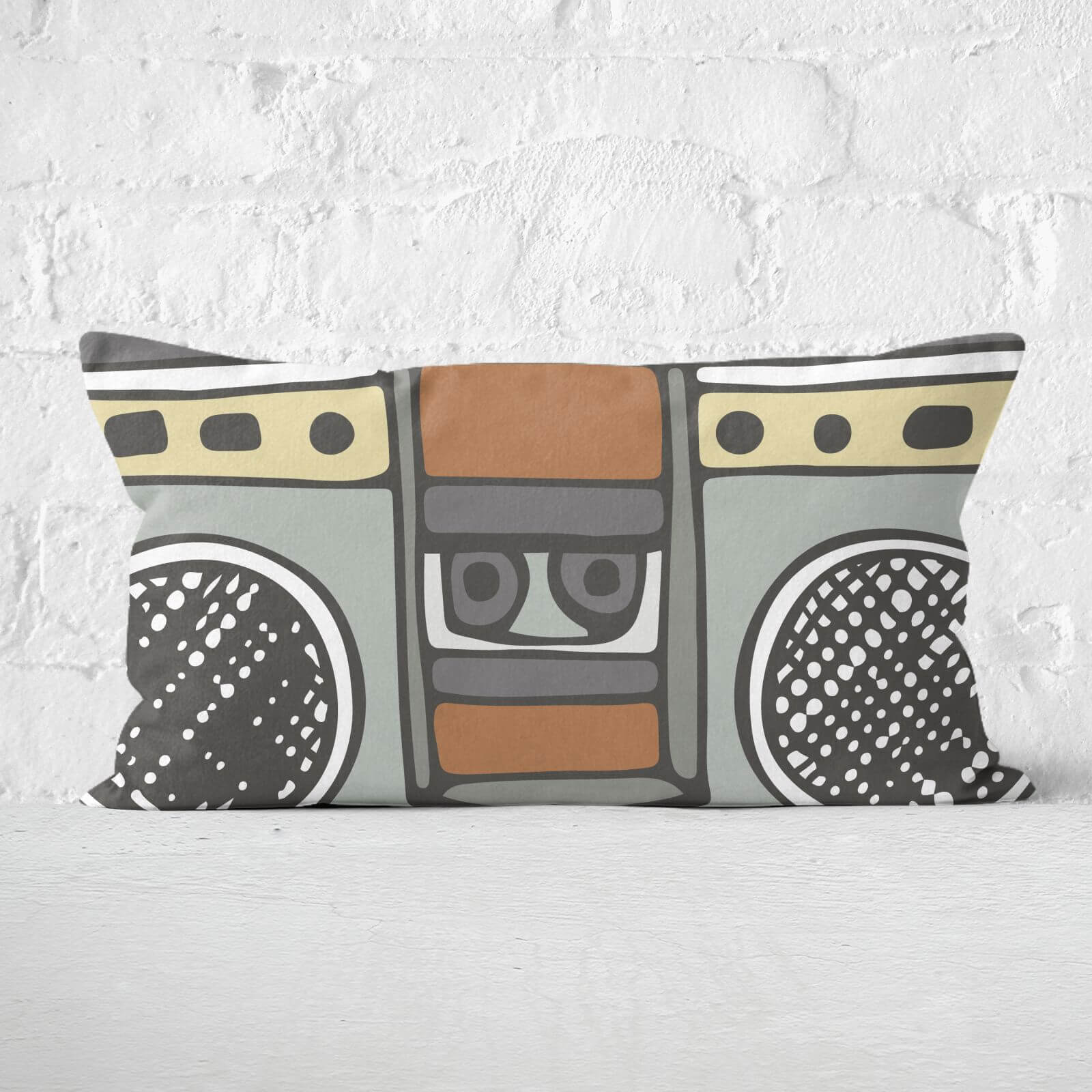 Boombox Rectangular Cushion - 30x50cm - Soft Touch