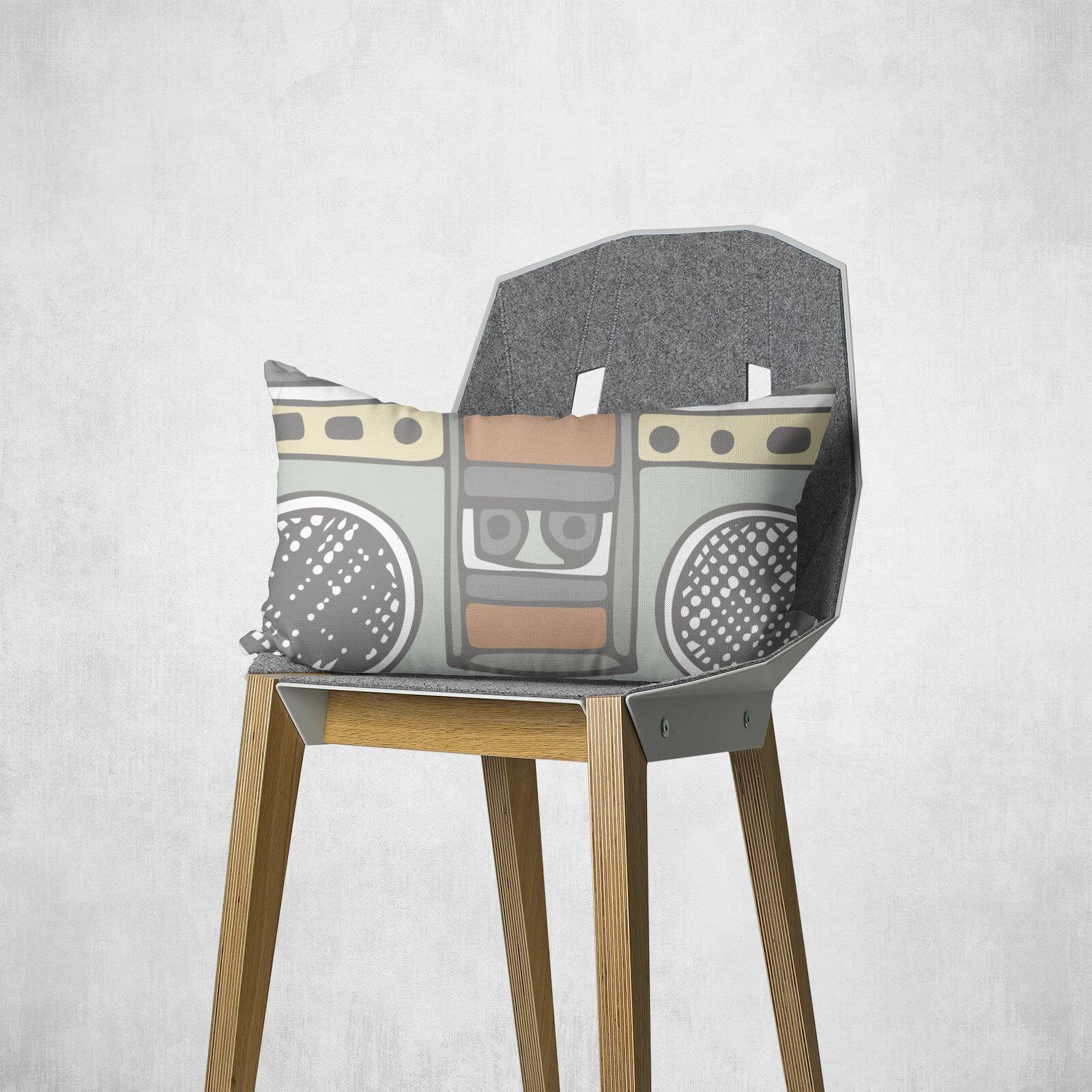 Boombox Rectangular Cushion - 30x50cm - Soft Touch
