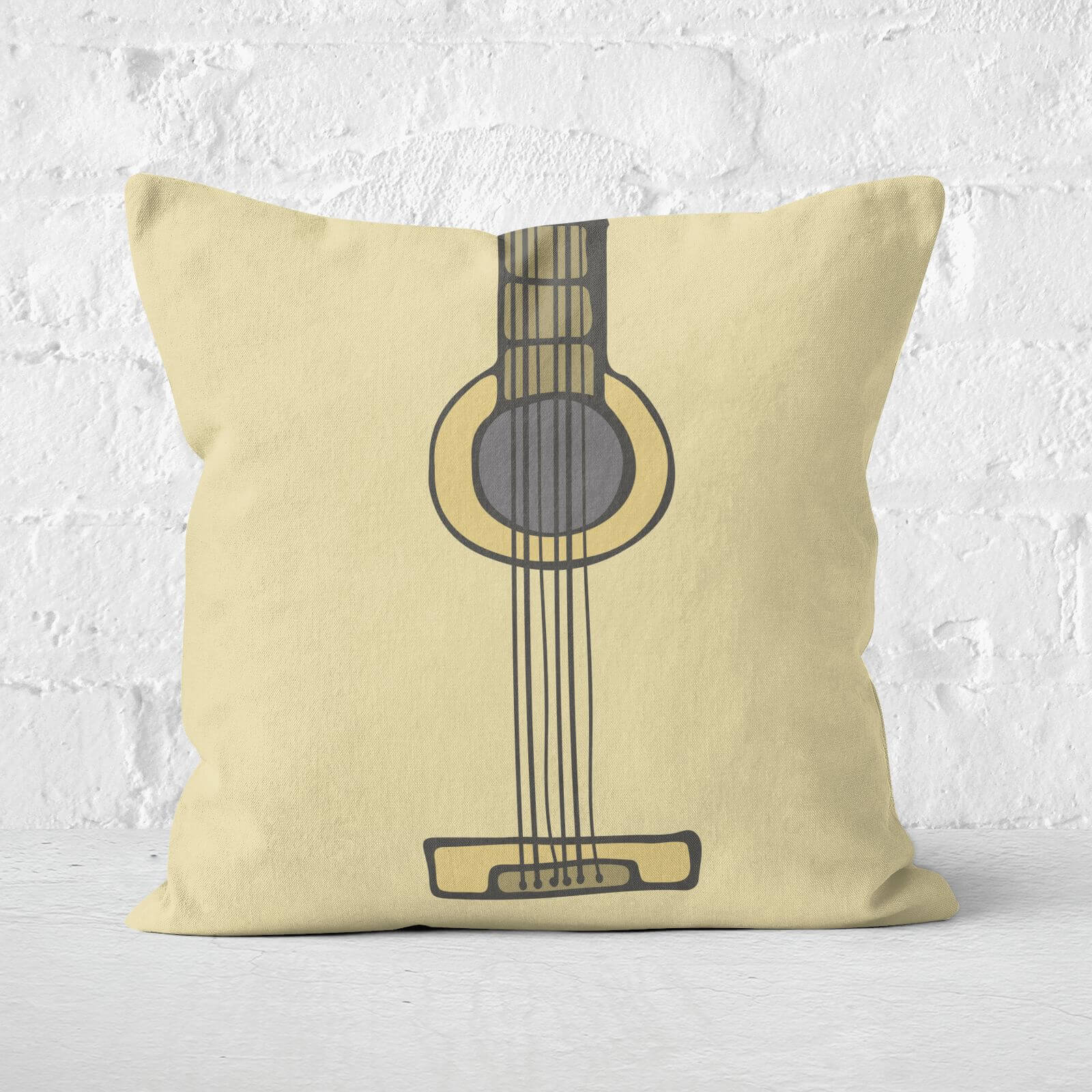 Guitar Square Cushion - 60x60cm - Soft Touch