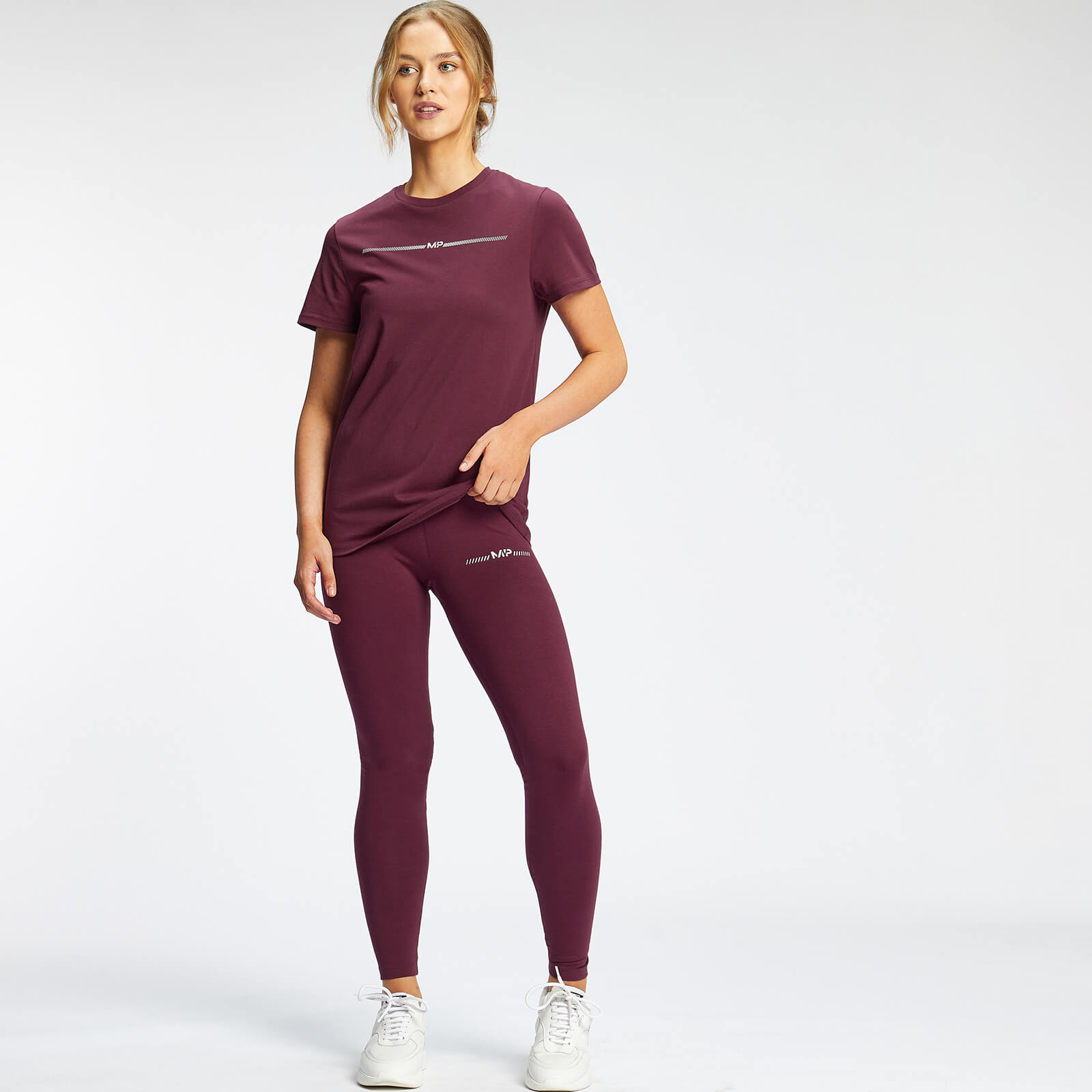5056379641752 - Womens Mini Mark Graphic Leggings - Merlot - XS 5056379641752 - Womens Mini Mark Graphic Leggings - Merlot - XS