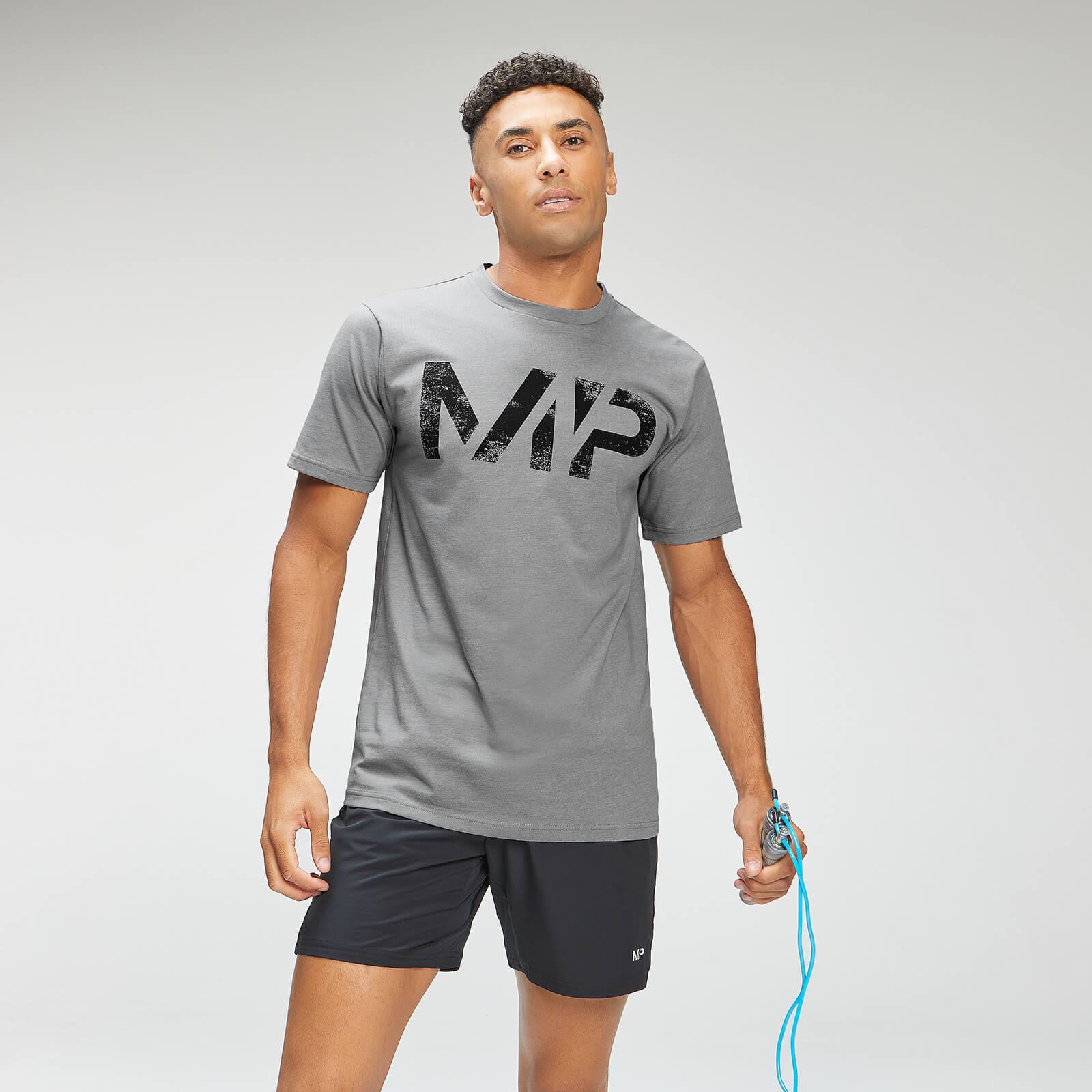 Купить MP Men's Adapt Grit Graphic T-Shirt - Storm Grey Marl - M, Myprotein International