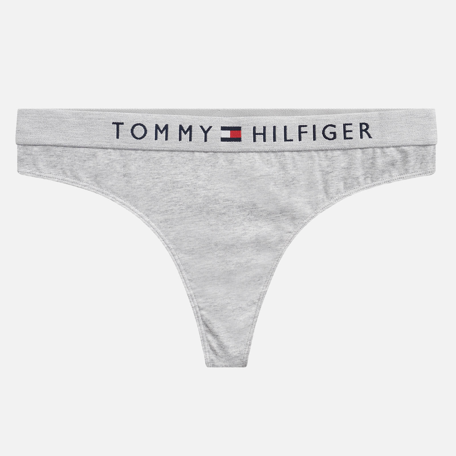 Tommy Hilfiger Women's Original Cotton Thong - Grey Heather - XS