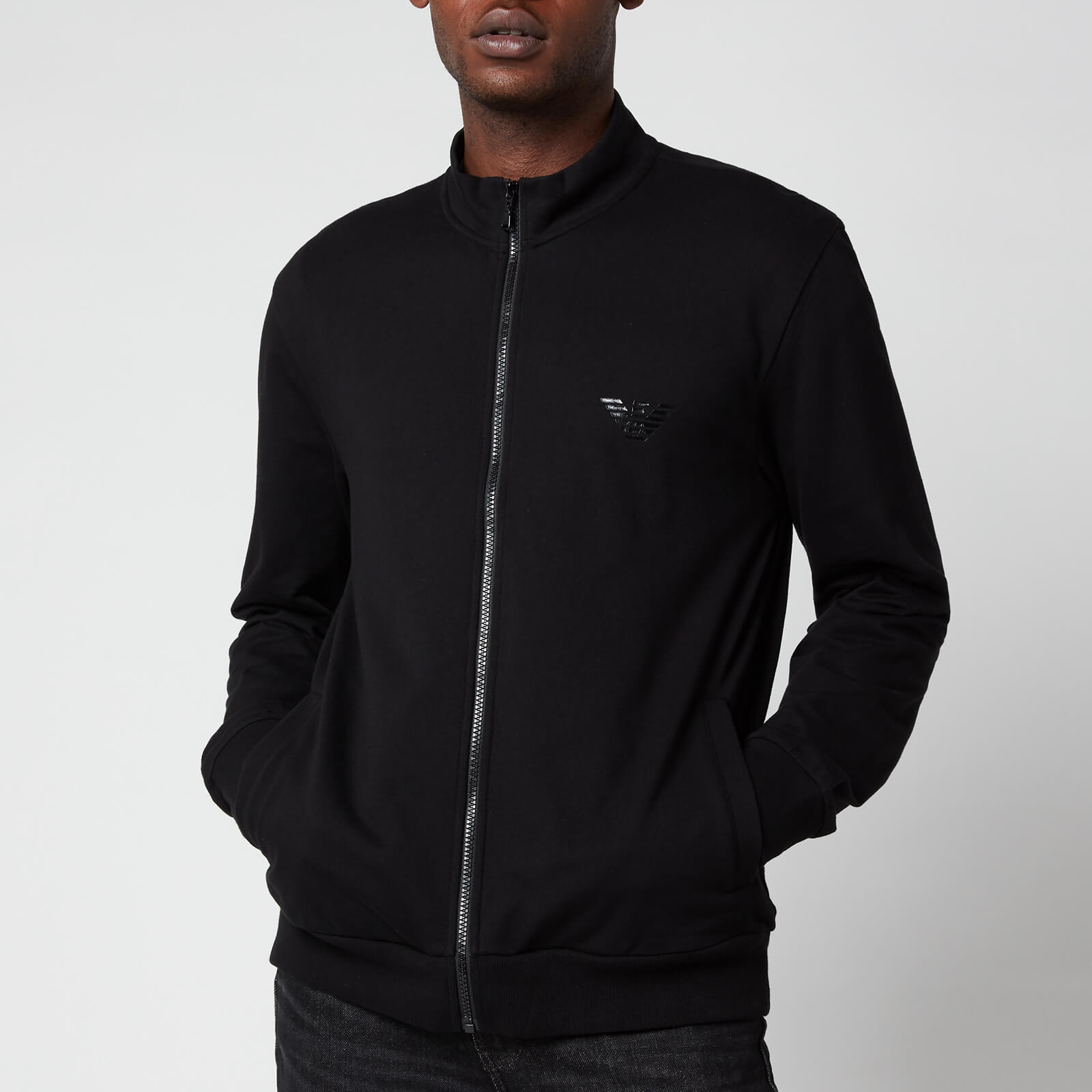 Emporio Armani Men's Iconic Terry Zip Through Sweatshirt - Black - S