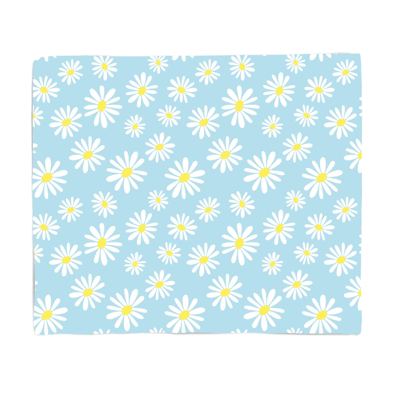 60s Daisy Print Fleece Blanket