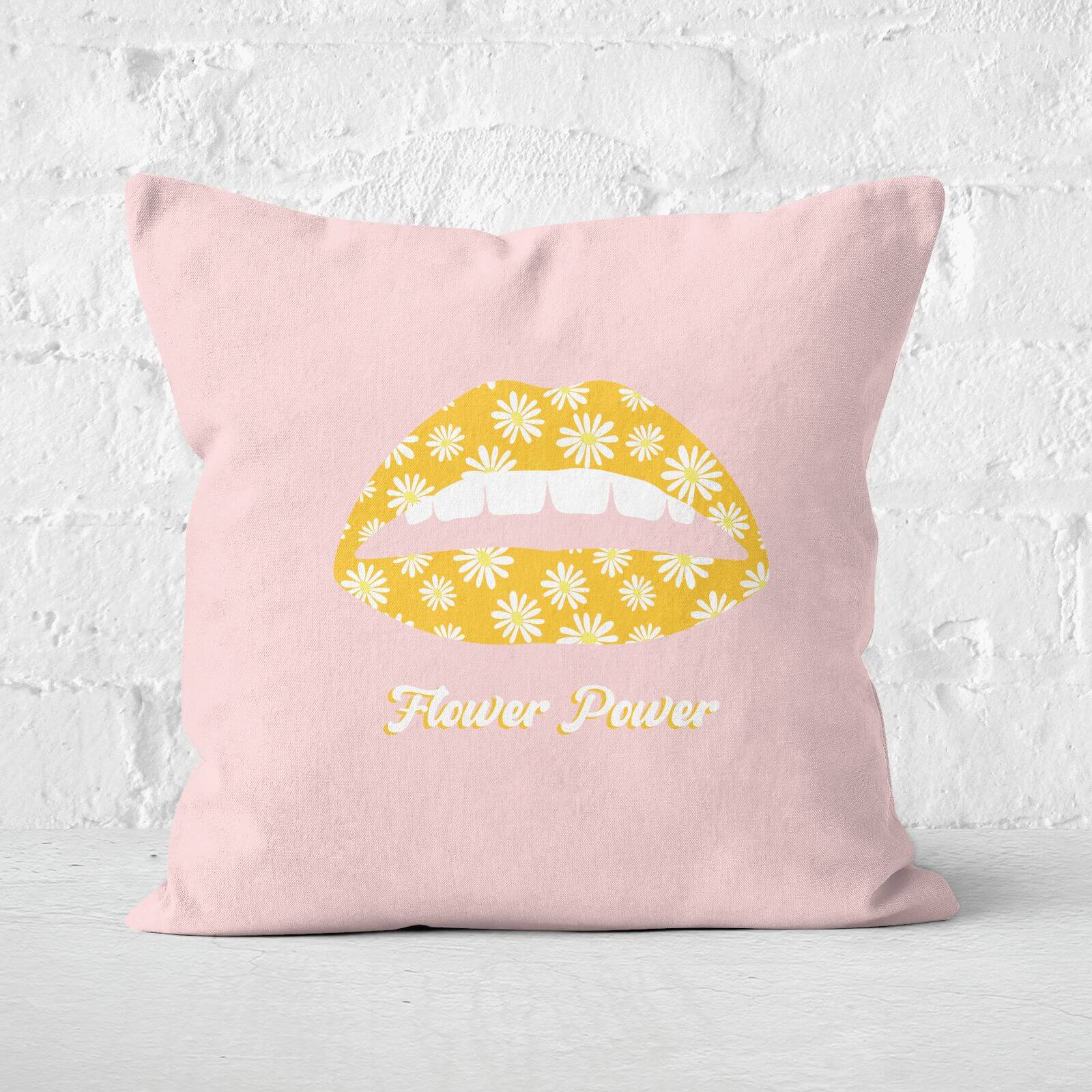 Flower Power Square Cushion - 60x60cm - Soft Touch