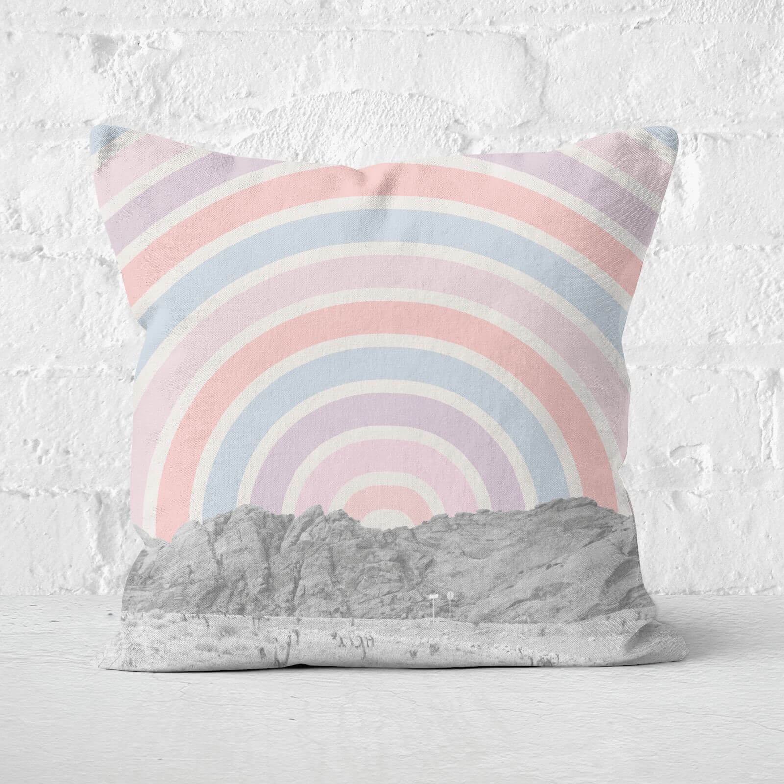 Psychedelic Graphic Square Cushion - 60x60cm - Soft Touch