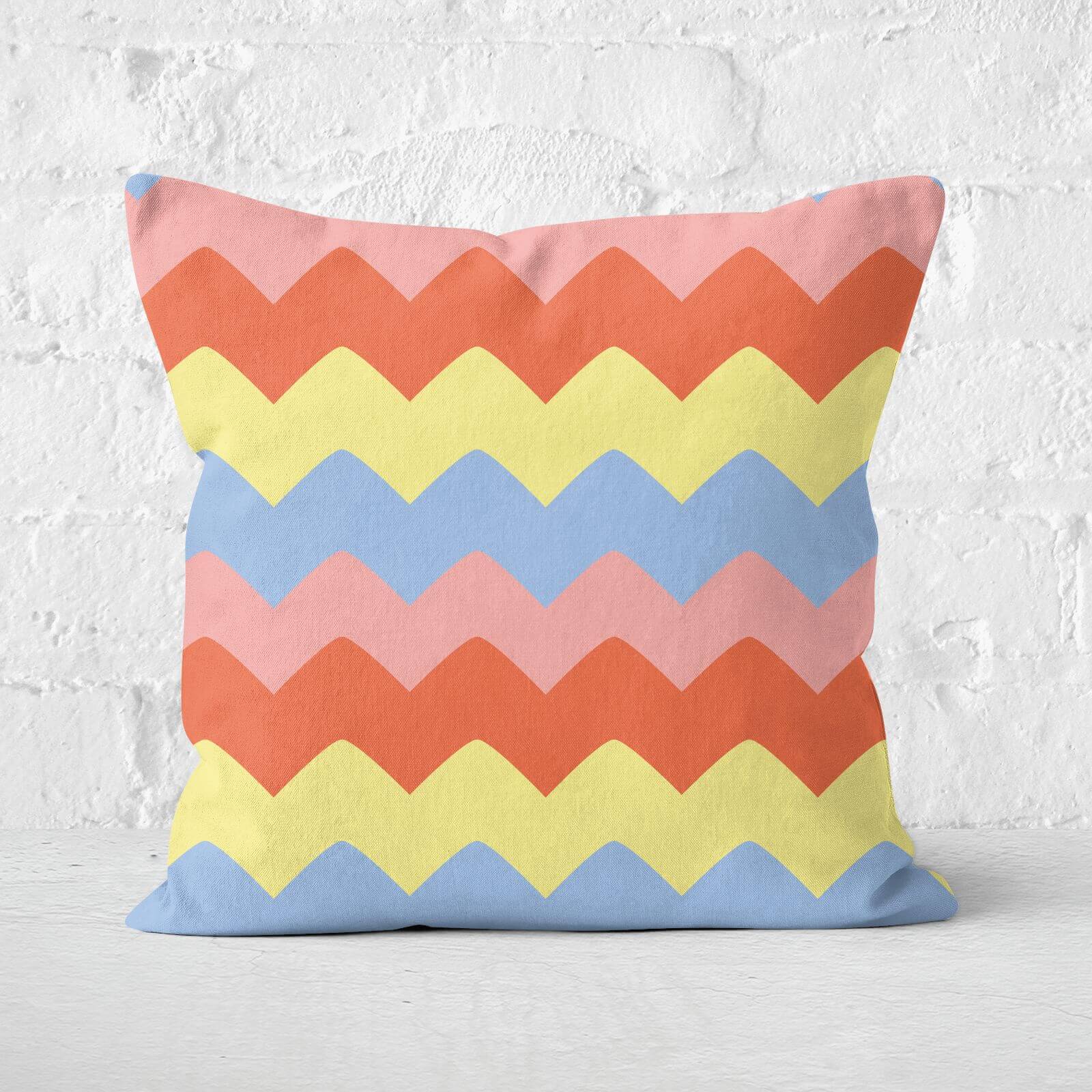 Geo Zig Zag Square Cushion - 50x50cm - Soft Touch