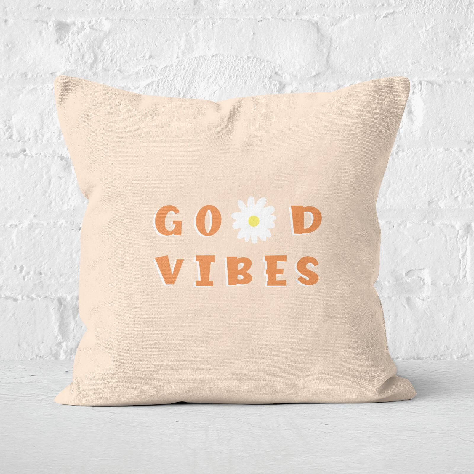 Good Vibes Square Cushion - 60x60cm - Soft Touch