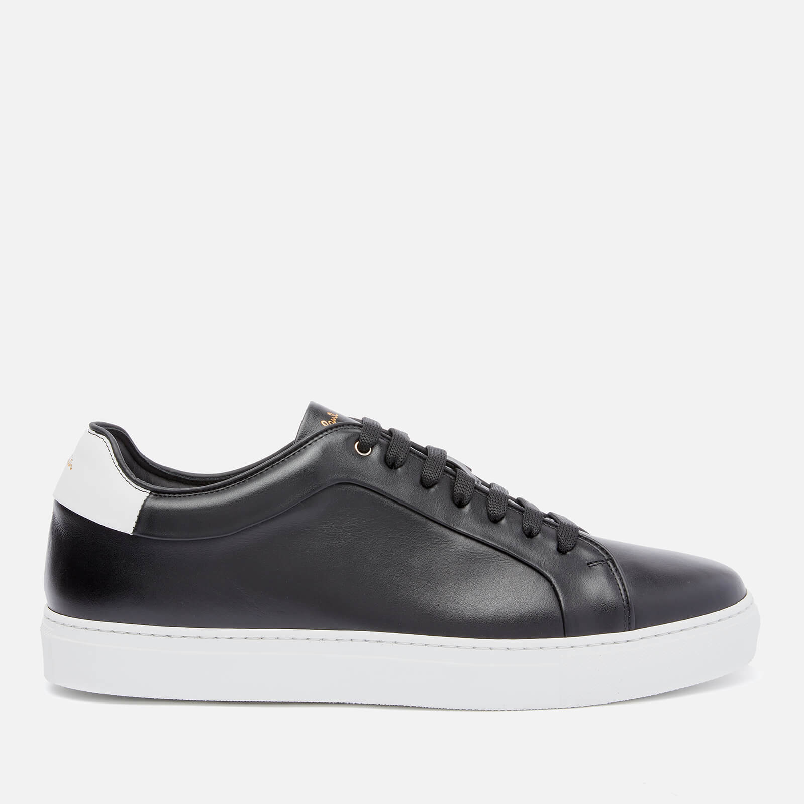 Paul Smith Men's Basso Leather Cupsole Trainers - Black - UK 10