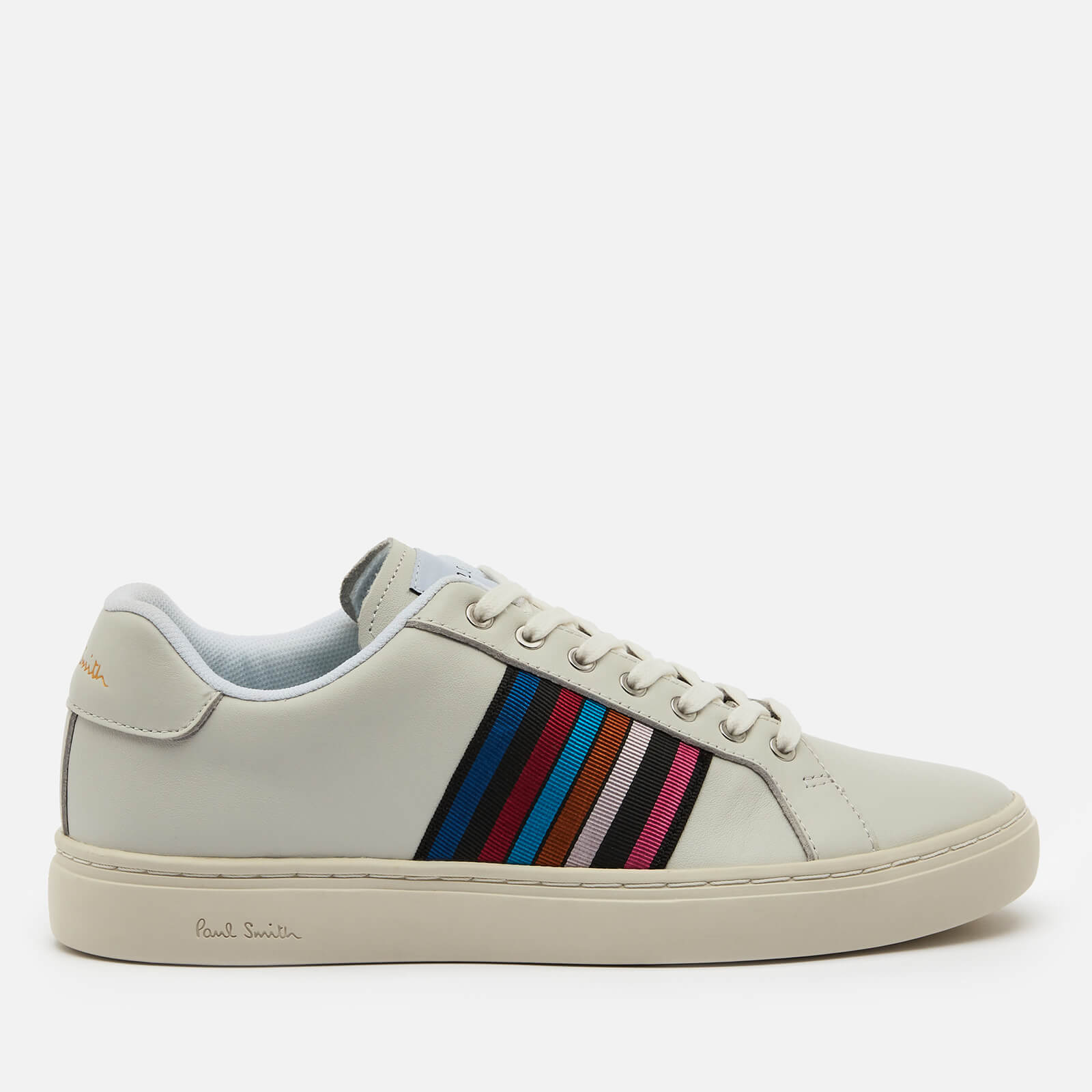 Paul Smith Women's Lapin Leather Cupsole Trainers - Off White/Multi Webbing - UK 3