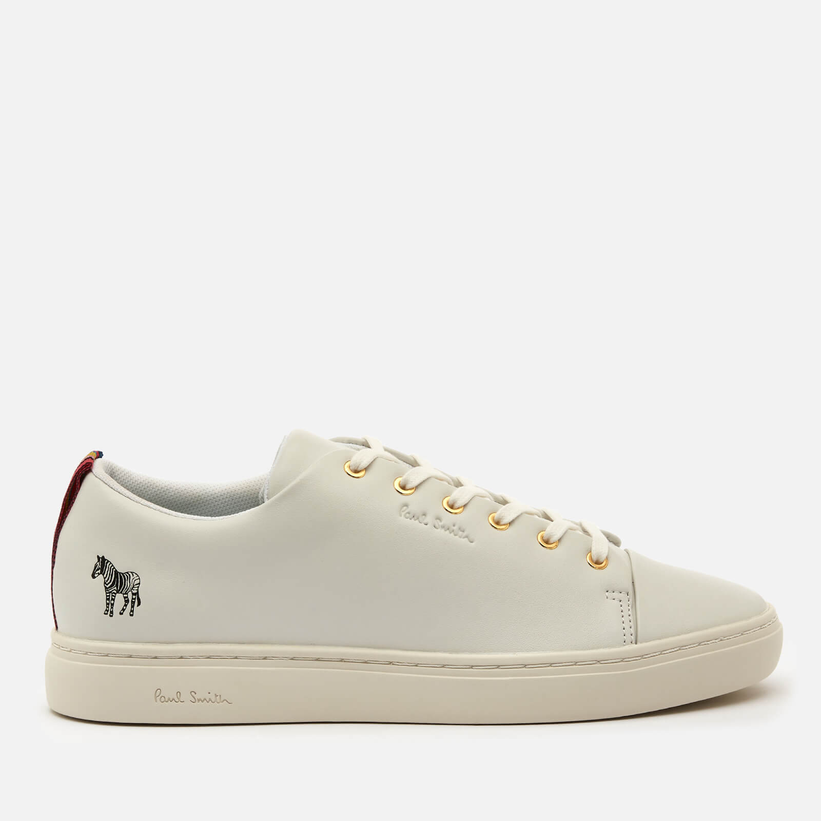 paul smith women's lee leather cupsole trainers - white - uk 4